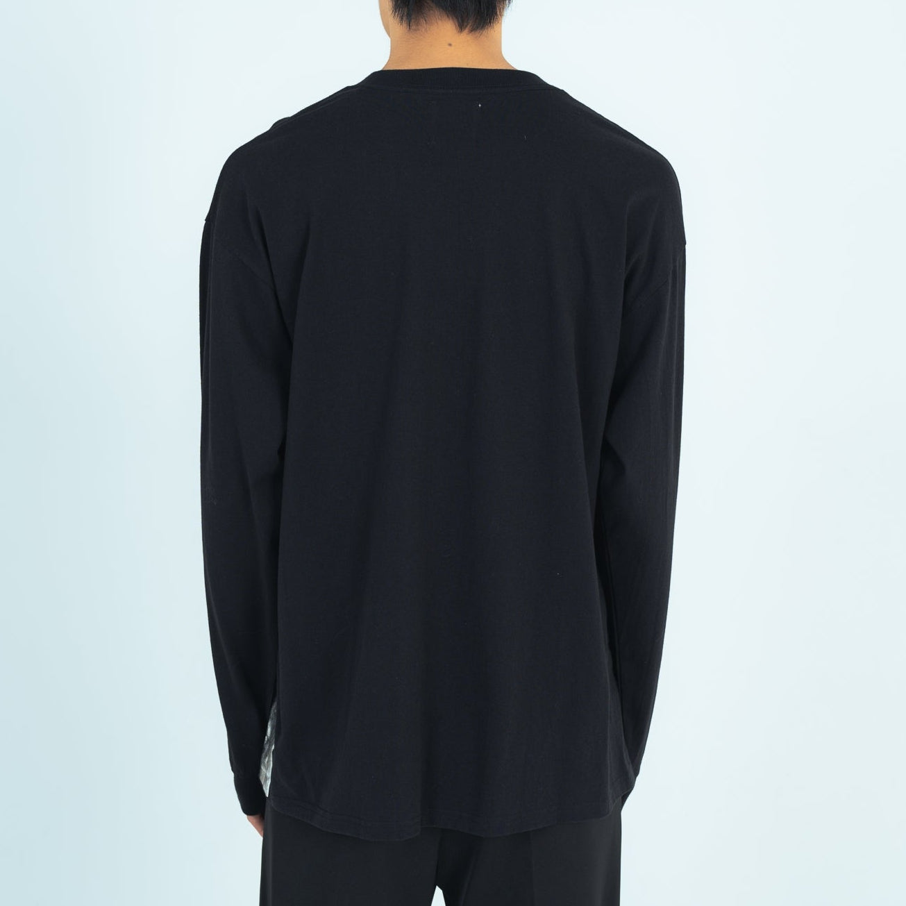 SILVER LONG T-SHIRTS (BLACK)