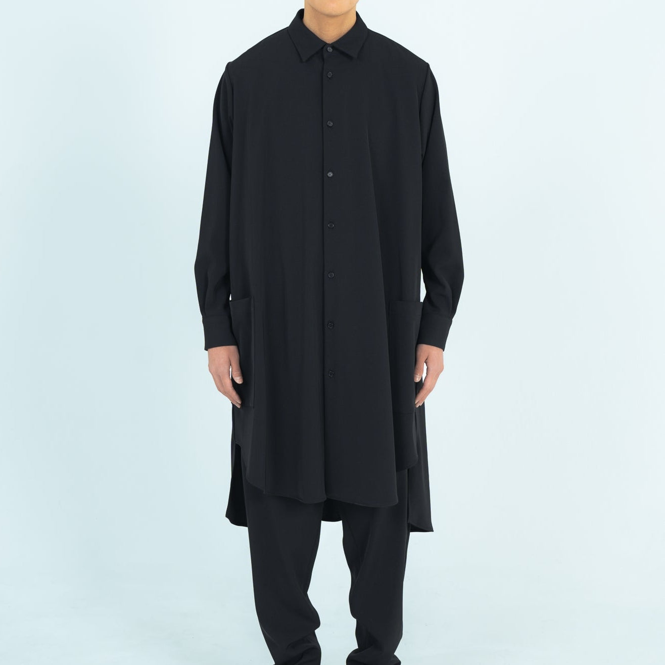 LONG SHIRTS (TWILL TWIMY) BLACK