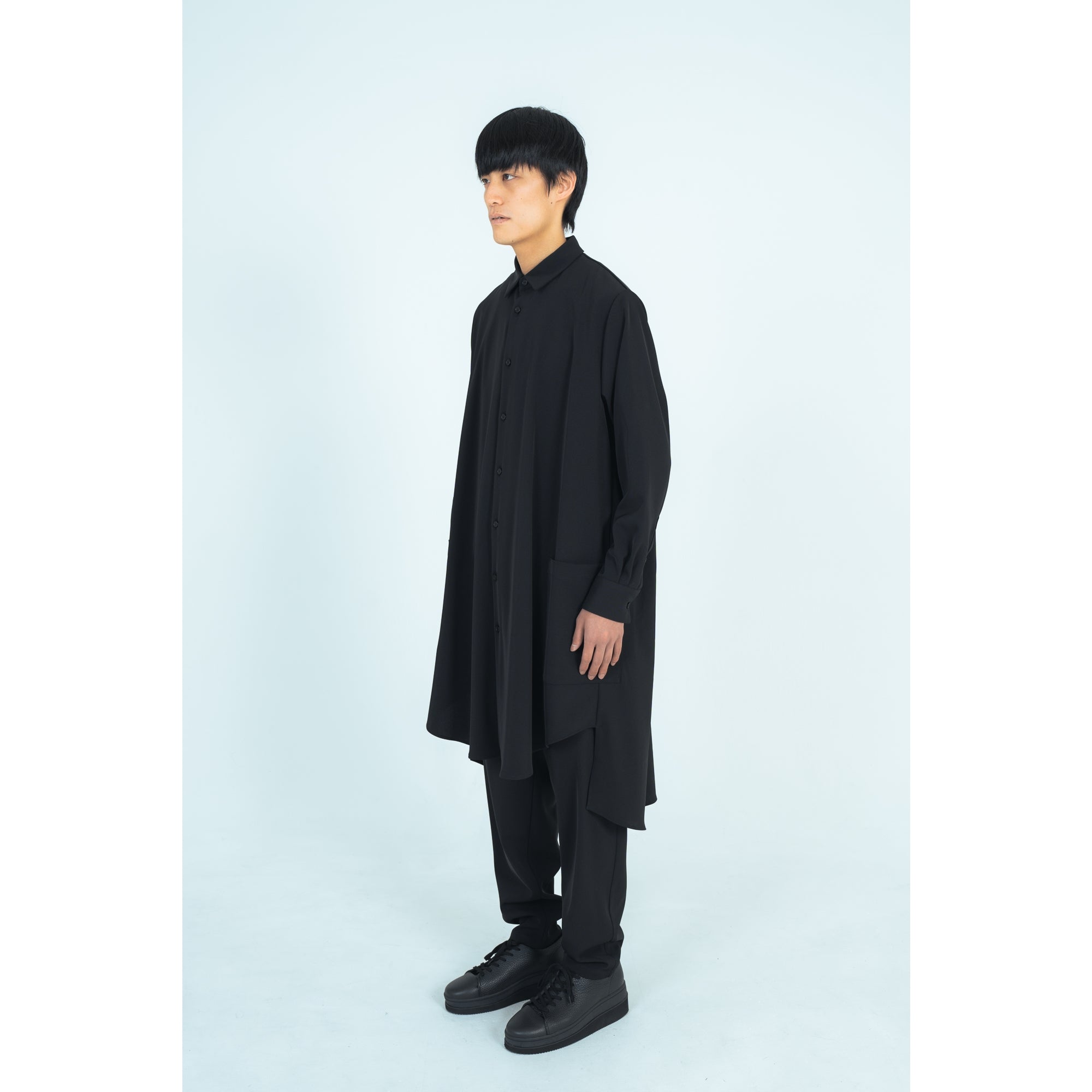 LONG SHIRTS (TWILL TWIMY) BLACK