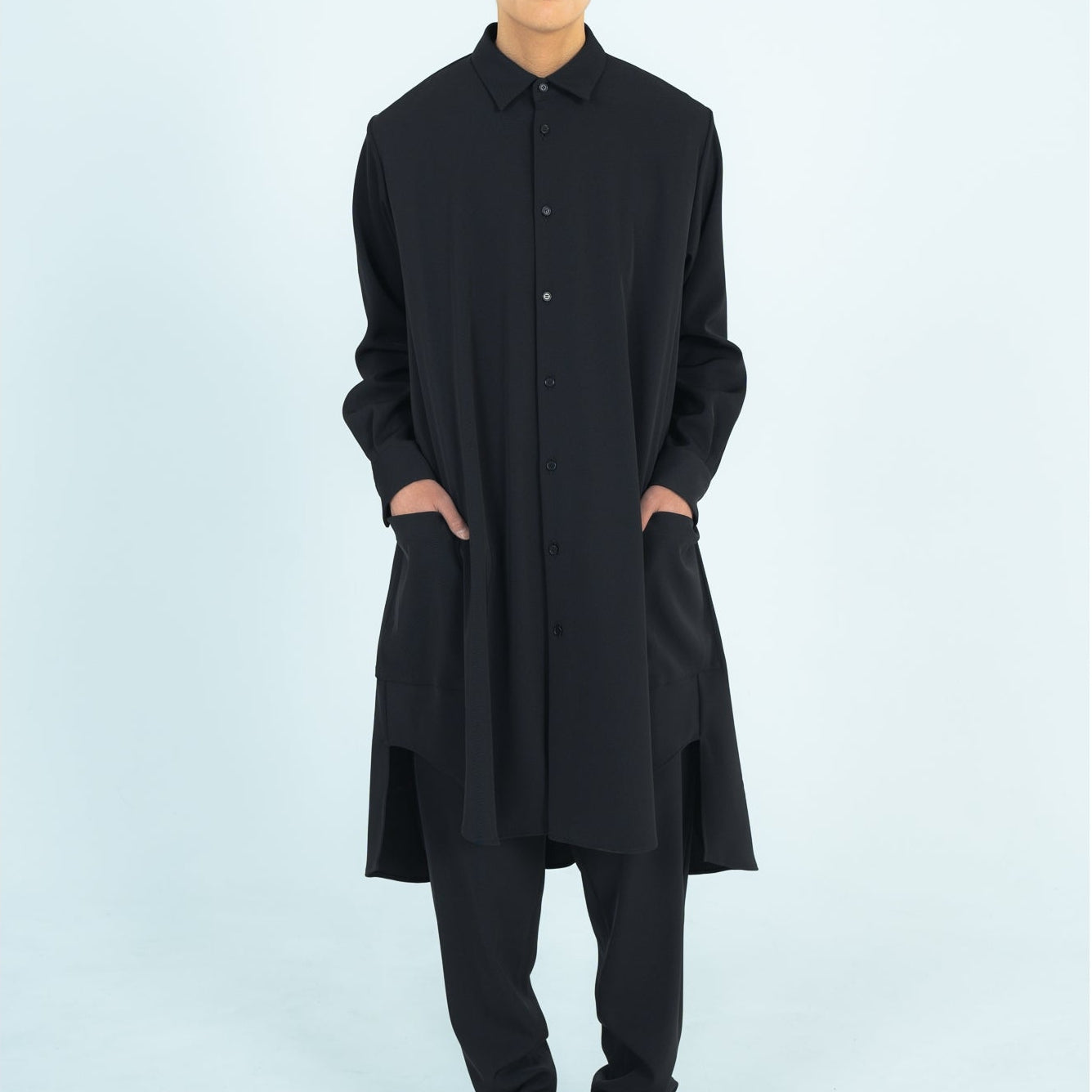LONG SHIRTS (TWILL TWIMY) BLACK