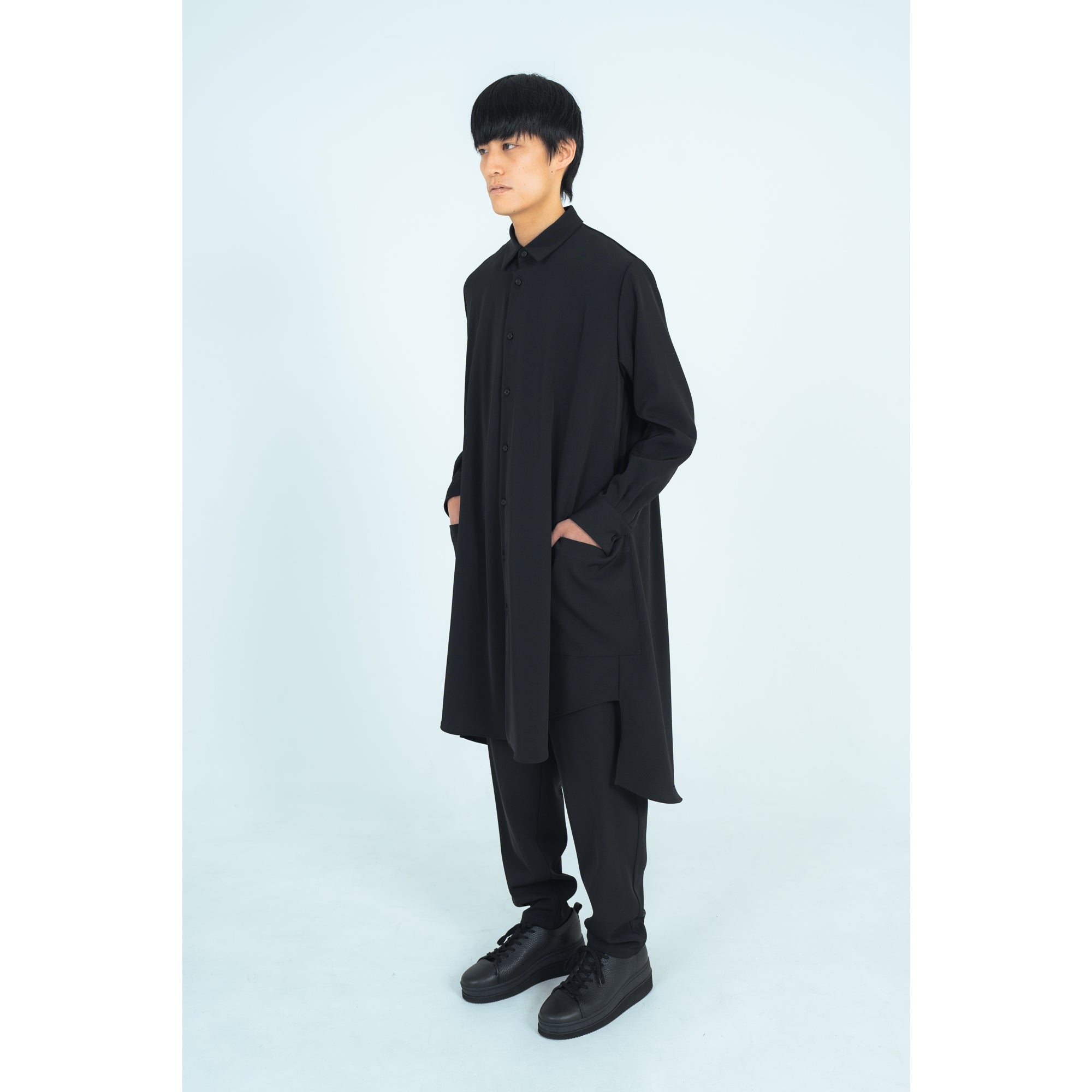 LONG SHIRTS (TWILL TWIMY) BLACK