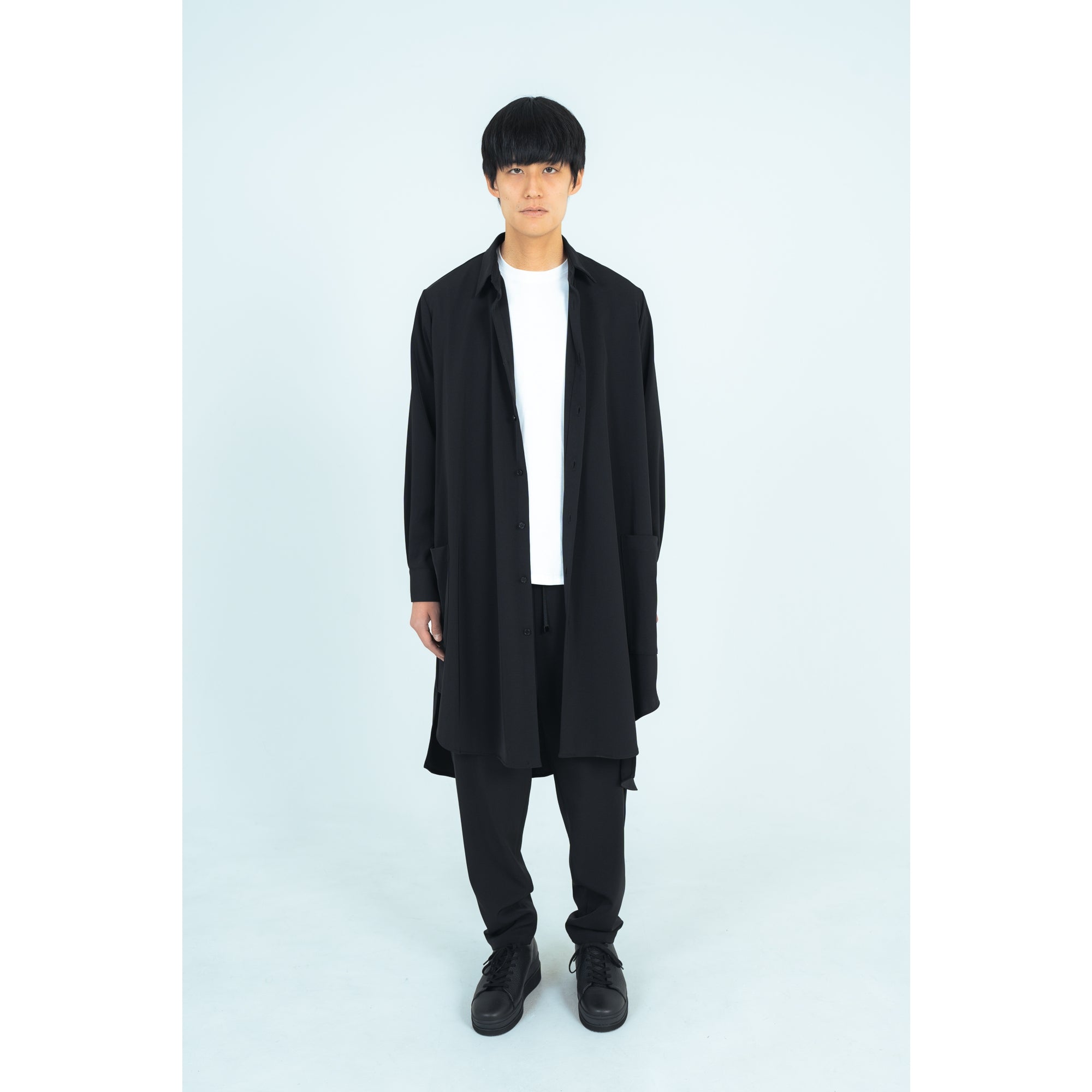 LONG SHIRTS (TWILL TWIMY) BLACK