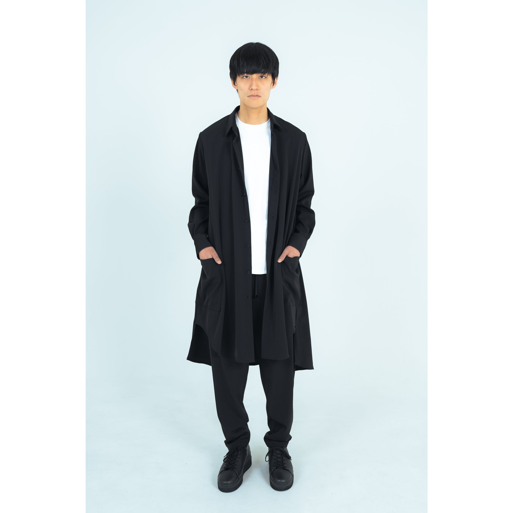 LONG SHIRTS (TWILL TWIMY) BLACK