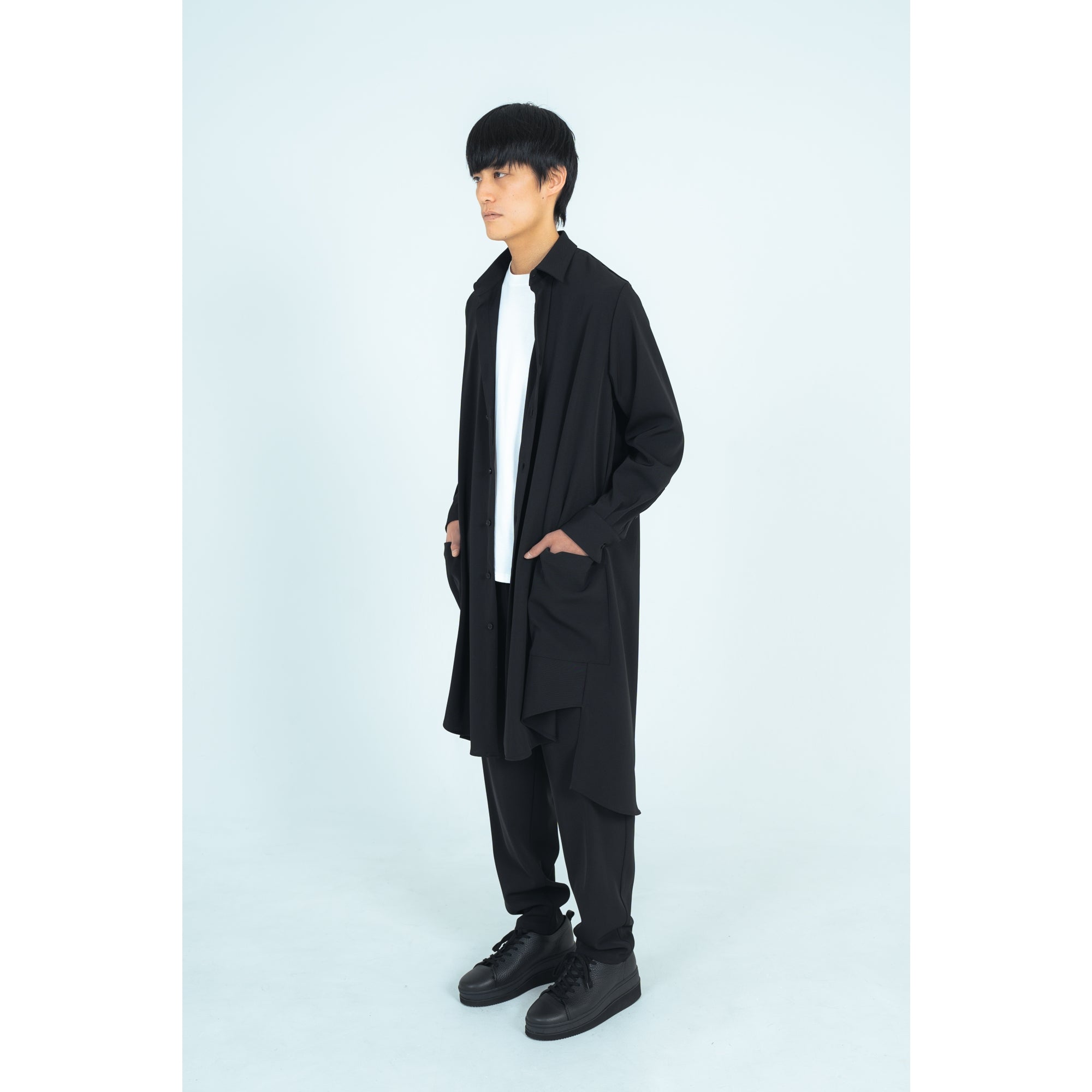 LONG SHIRTS (TWILL TWIMY) BLACK