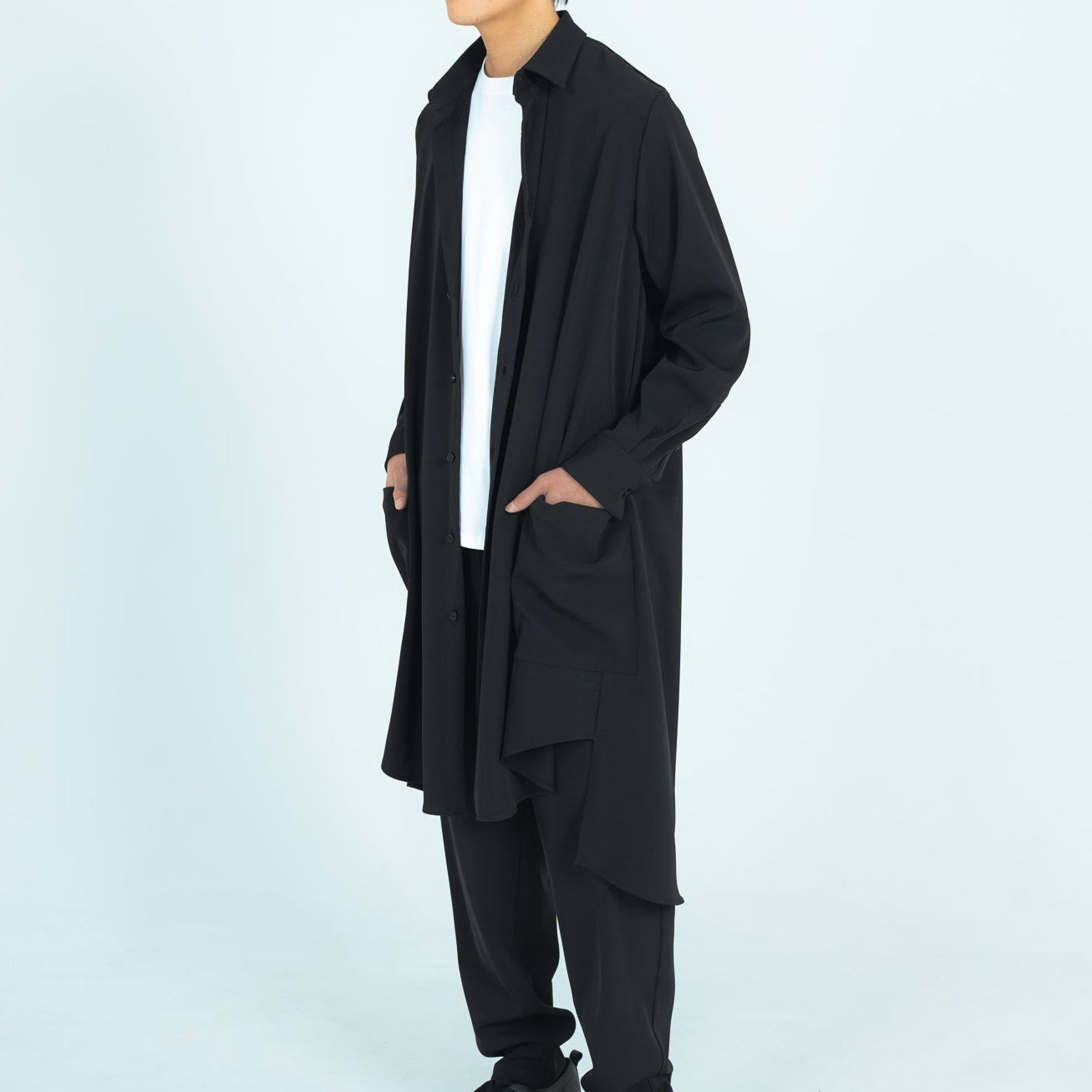 LONG SHIRTS (TWILL TWIMY) BLACK