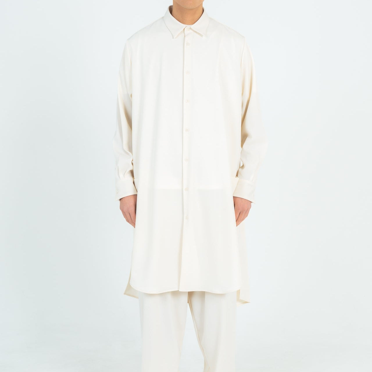 LONG SHIRTS (TWILL TWIMY) WHITE