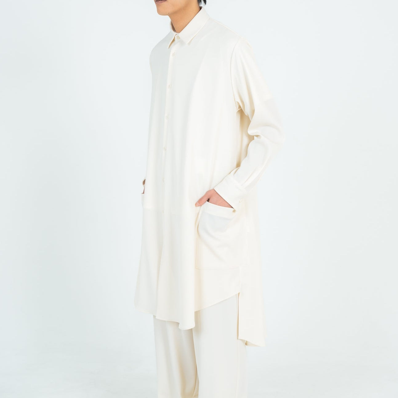 LONG SHIRTS (TWILL TWIMY) WHITE