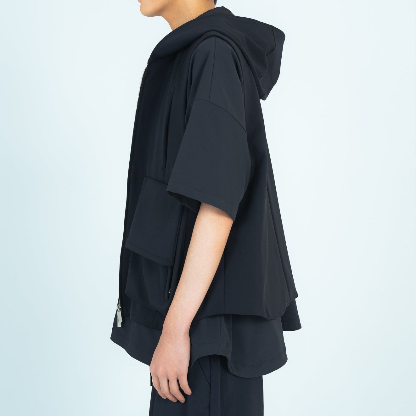 25SS HOODIE VEST (BLACK)