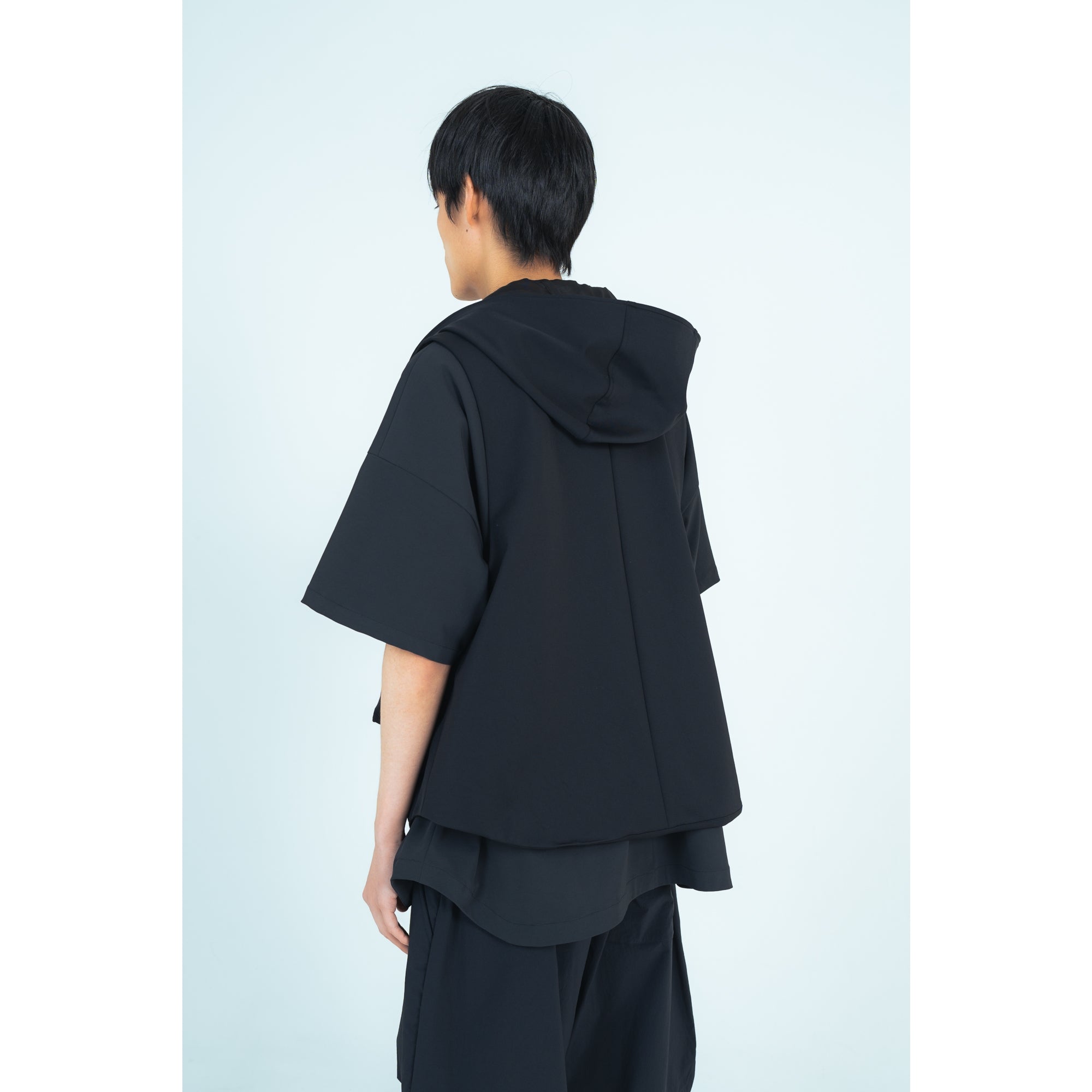 25SS HOODIE VEST (BLACK)