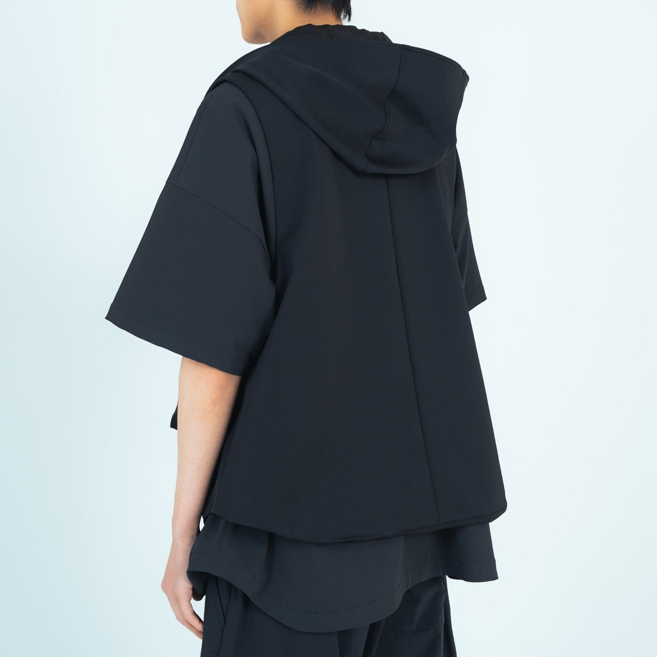 25SS HOODIE VEST (BLACK)