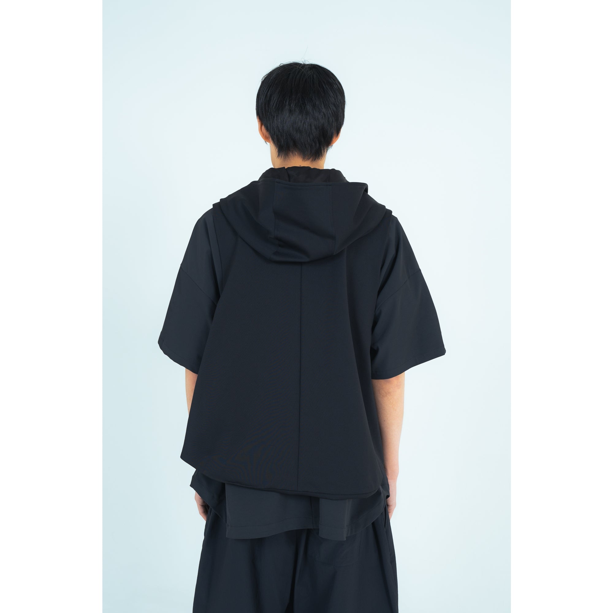 25SS HOODIE VEST (BLACK)