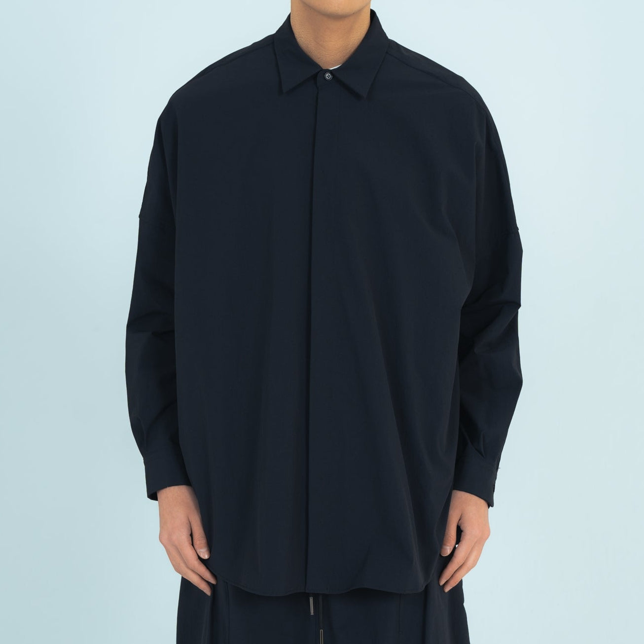 BALLOON SHIRTS (RECYCLING FAB.) BLACK