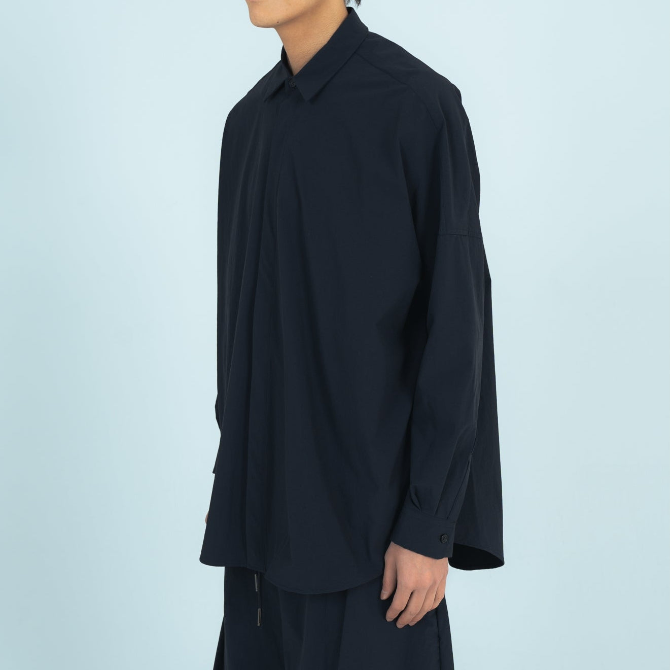 BALLOON SHIRTS (RECYCLING FAB.) BLACK