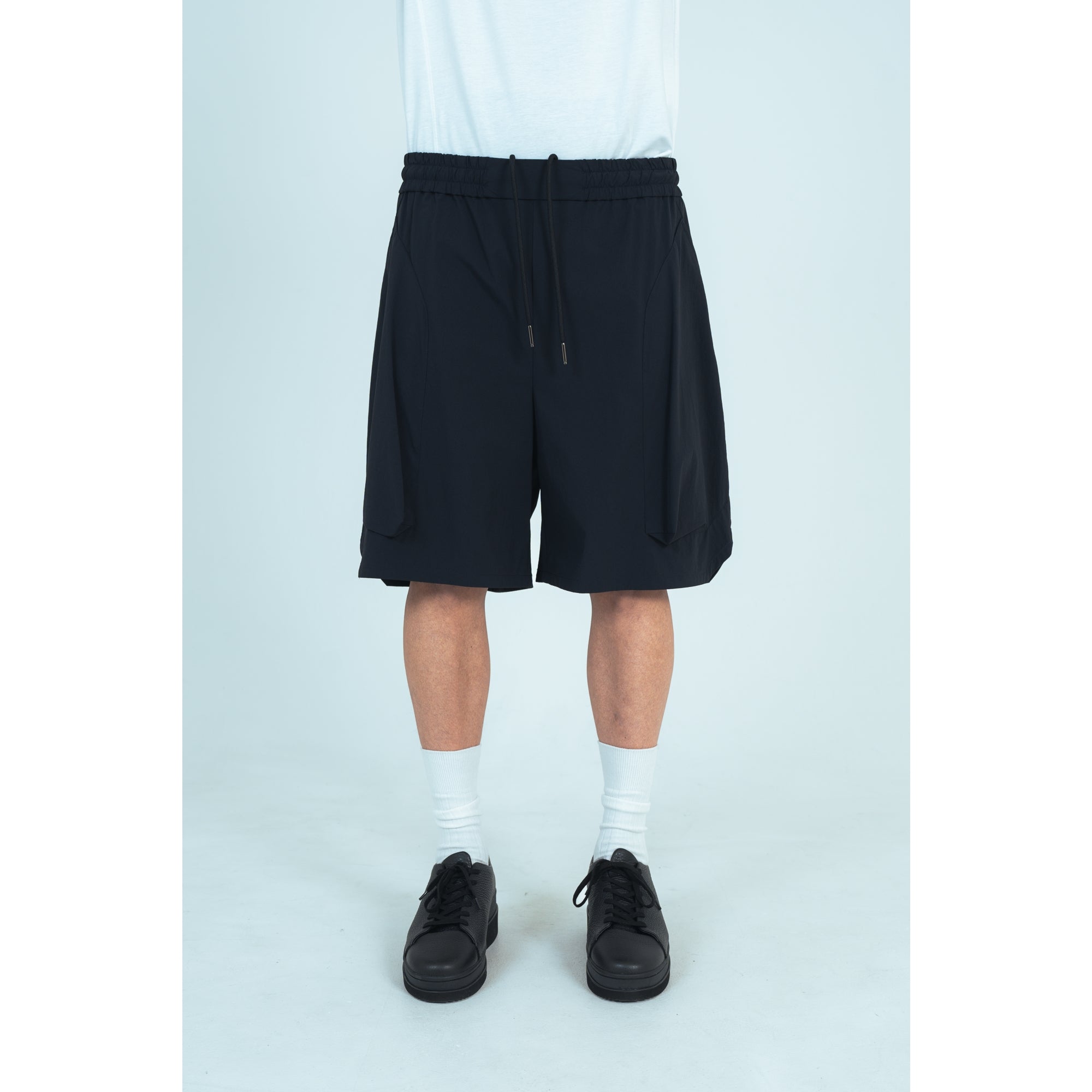 HARF PANTS (RECYCLING FAB.) BLACK