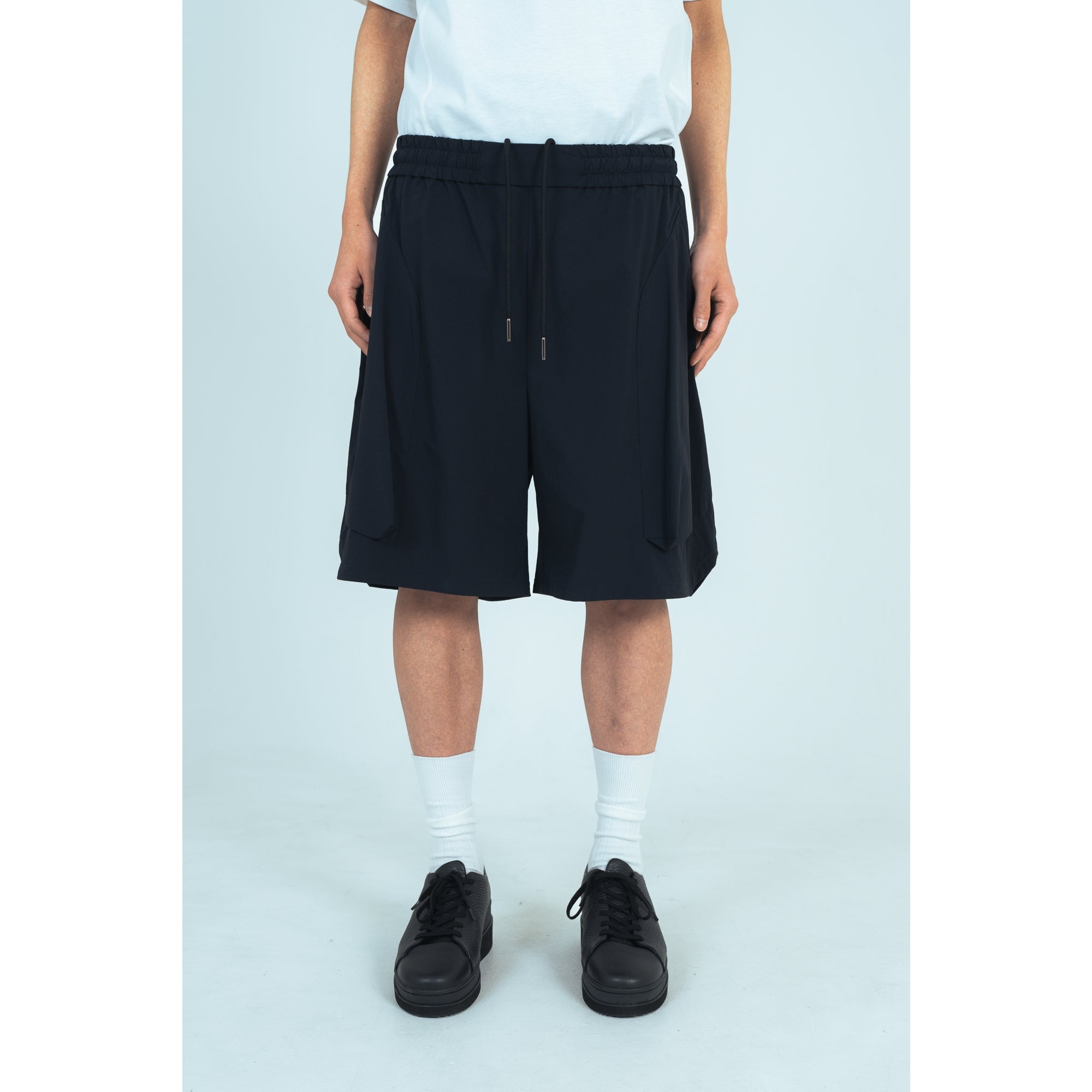HARF PANTS (RECYCLING FAB.) BLACK