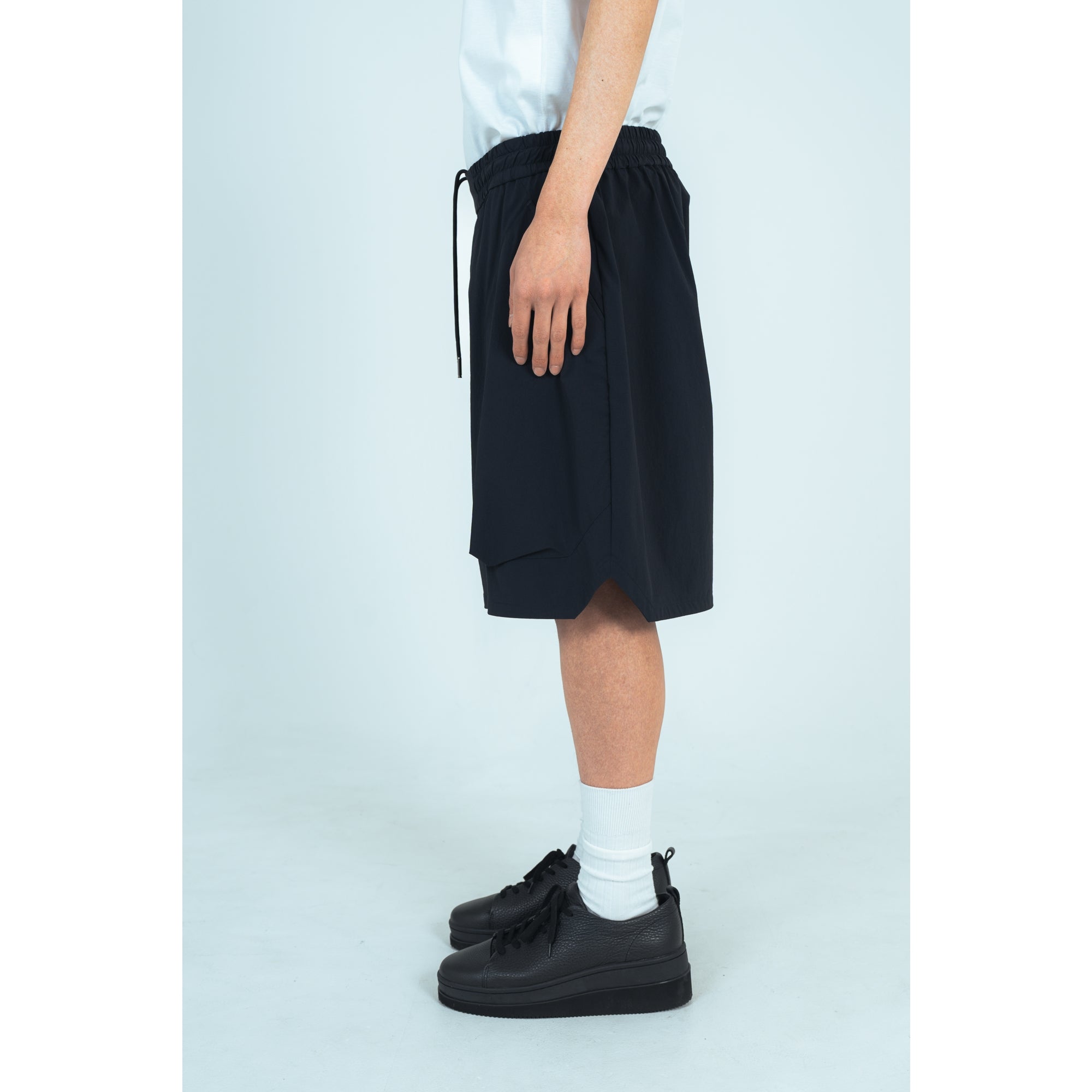 HARF PANTS (RECYCLING FAB.) BLACK