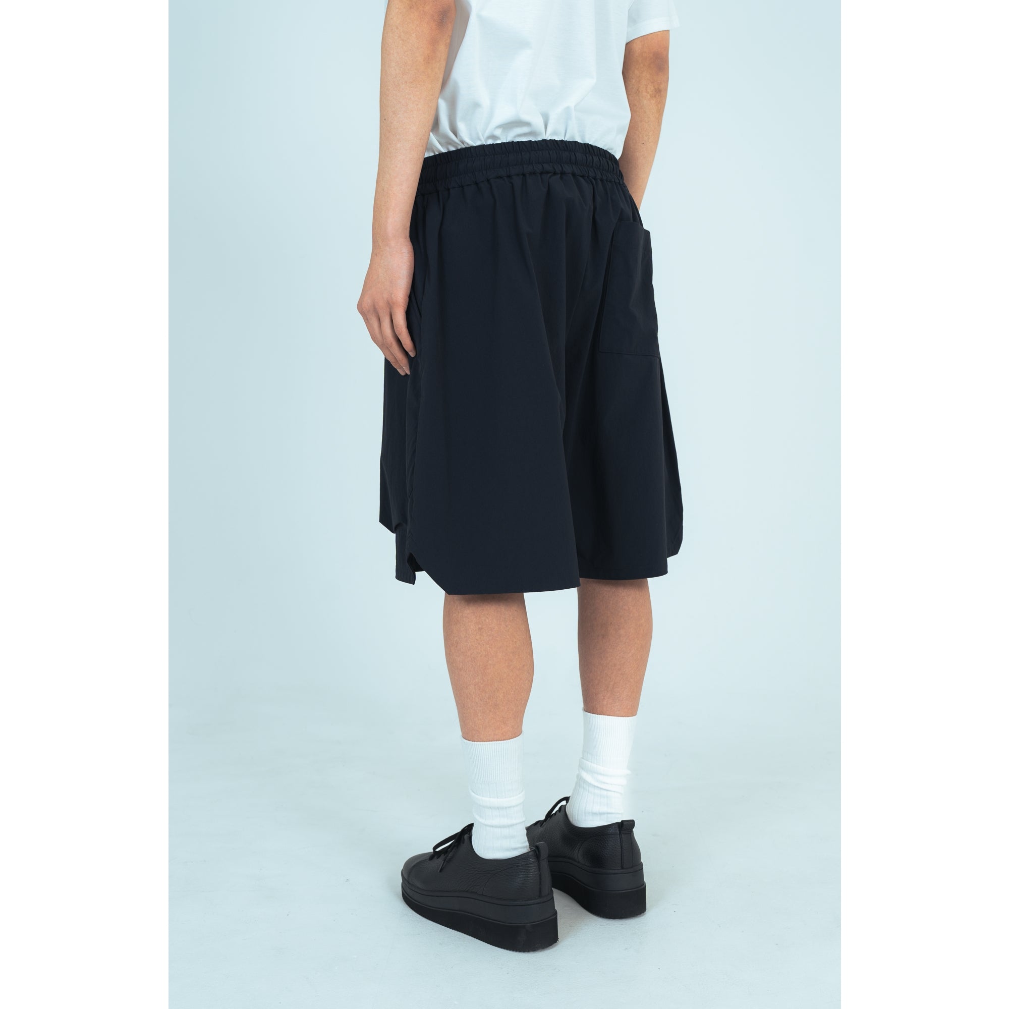 HARF PANTS (RECYCLING FAB.) BLACK