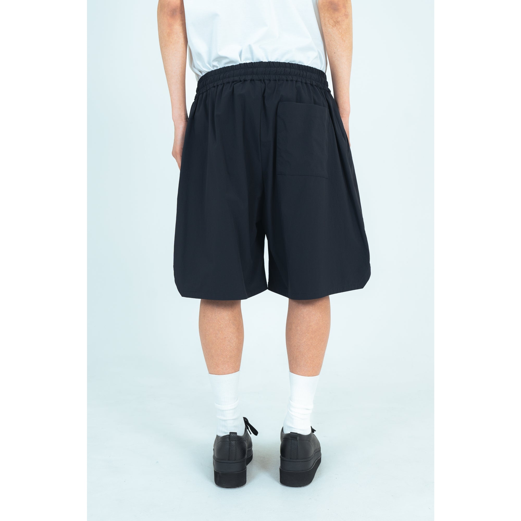 HARF PANTS (RECYCLING FAB.) BLACK