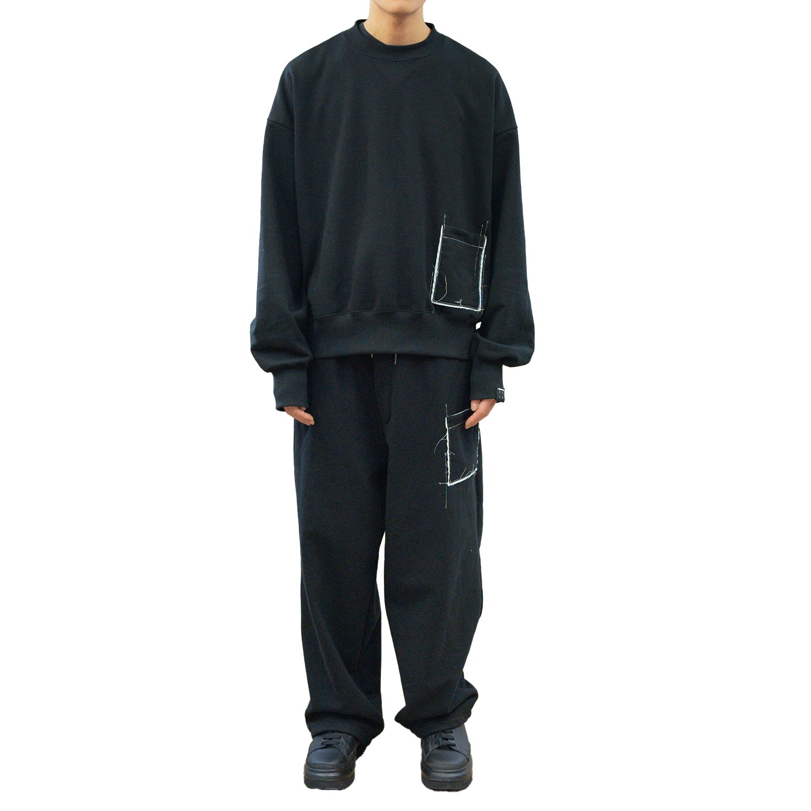 25AW CREW POCKET SWEAT (BLACK)
