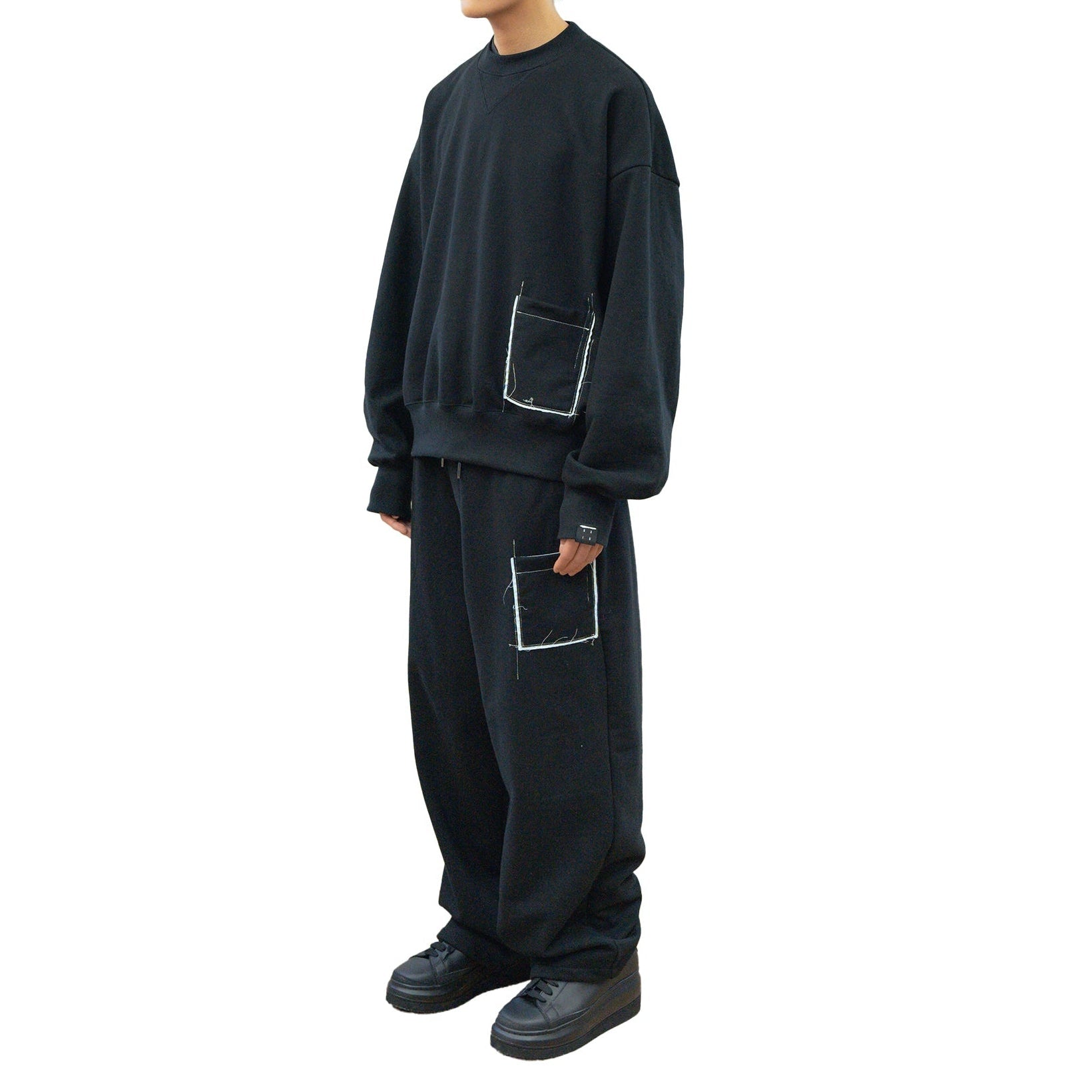 25AW CREW POCKET SWEAT (BLACK)