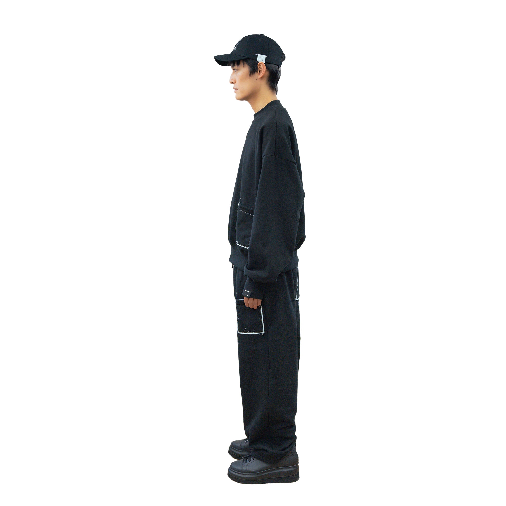 25AW CREW POCKET SWEAT (BLACK)