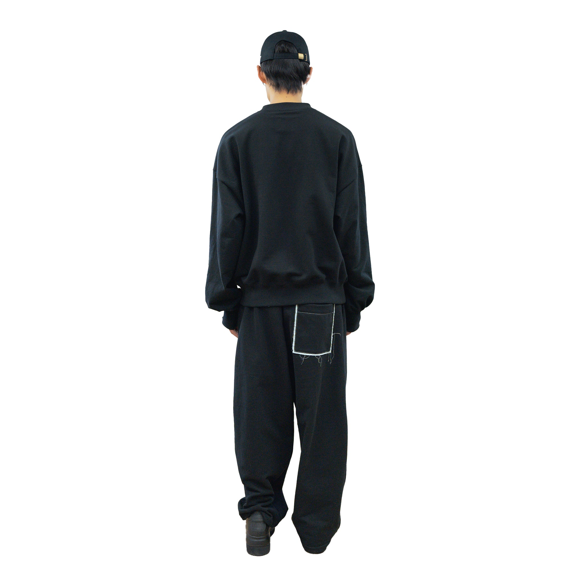25AW CREW POCKET SWEAT (BLACK)