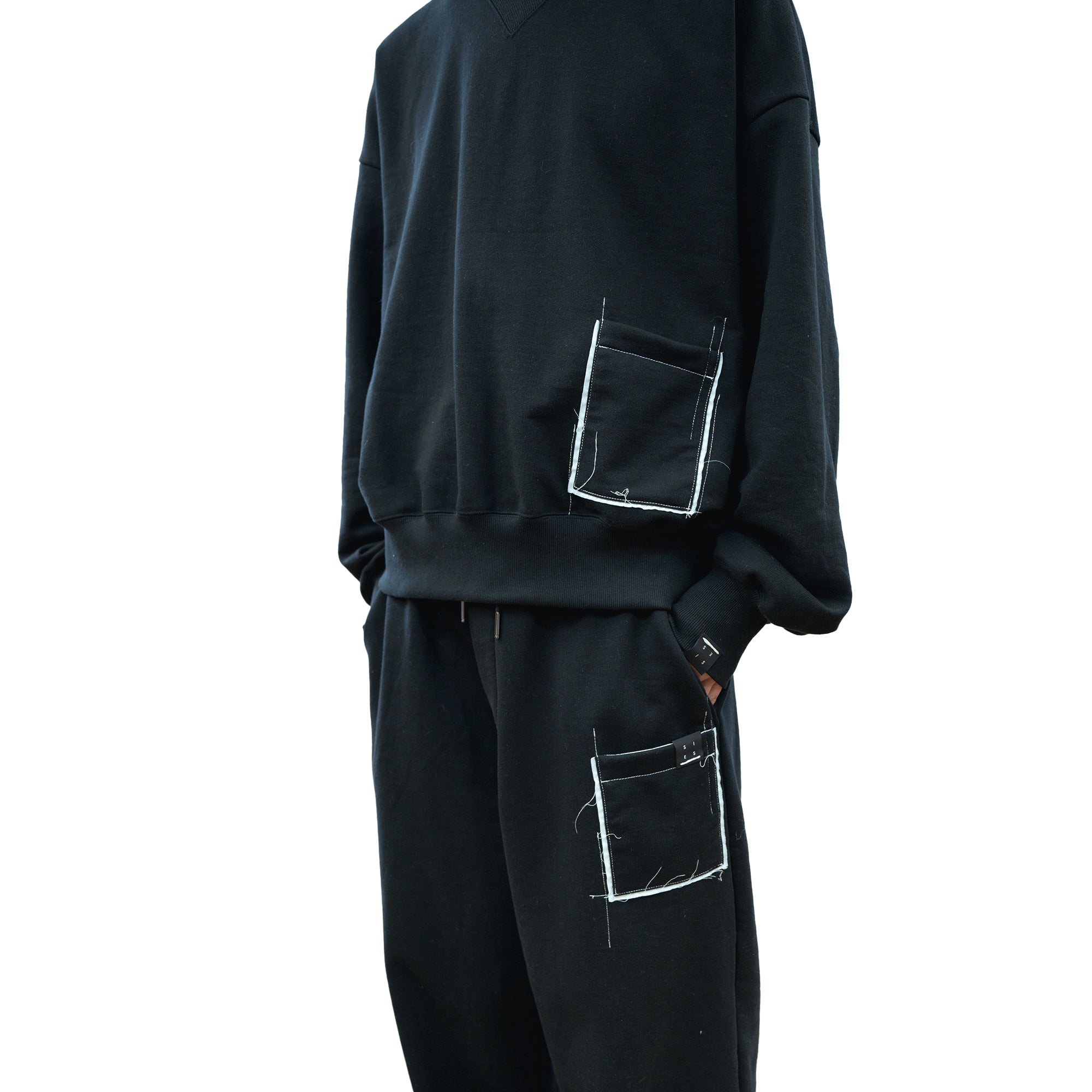 25AW CREW POCKET SWEAT (BLACK)