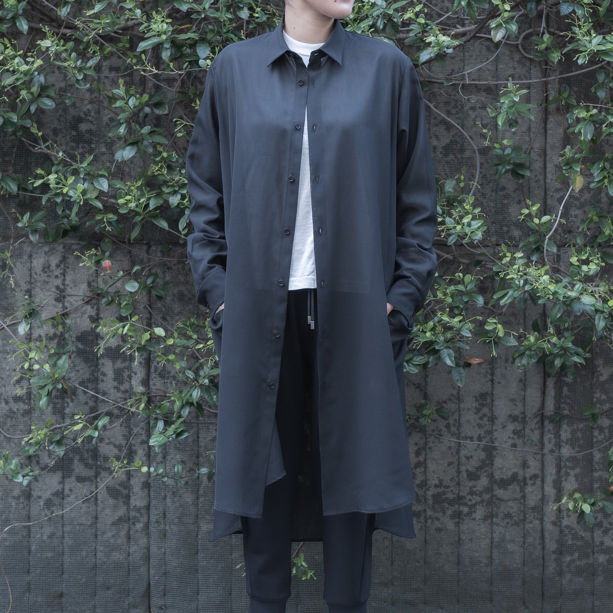 SUMMER LONG SHIRTS (BLACK)