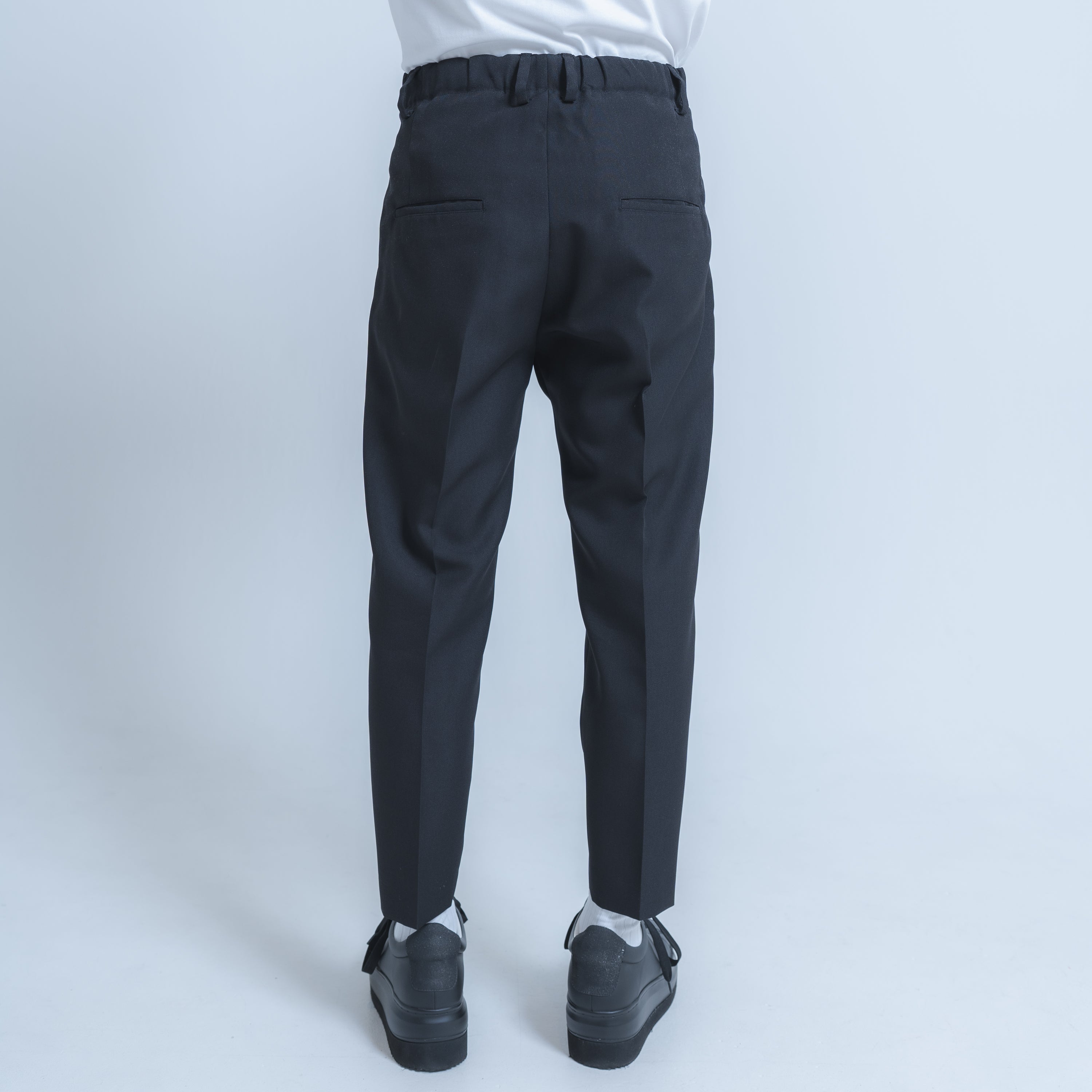 BASIC PANTS (WOOL MIX) BLACK