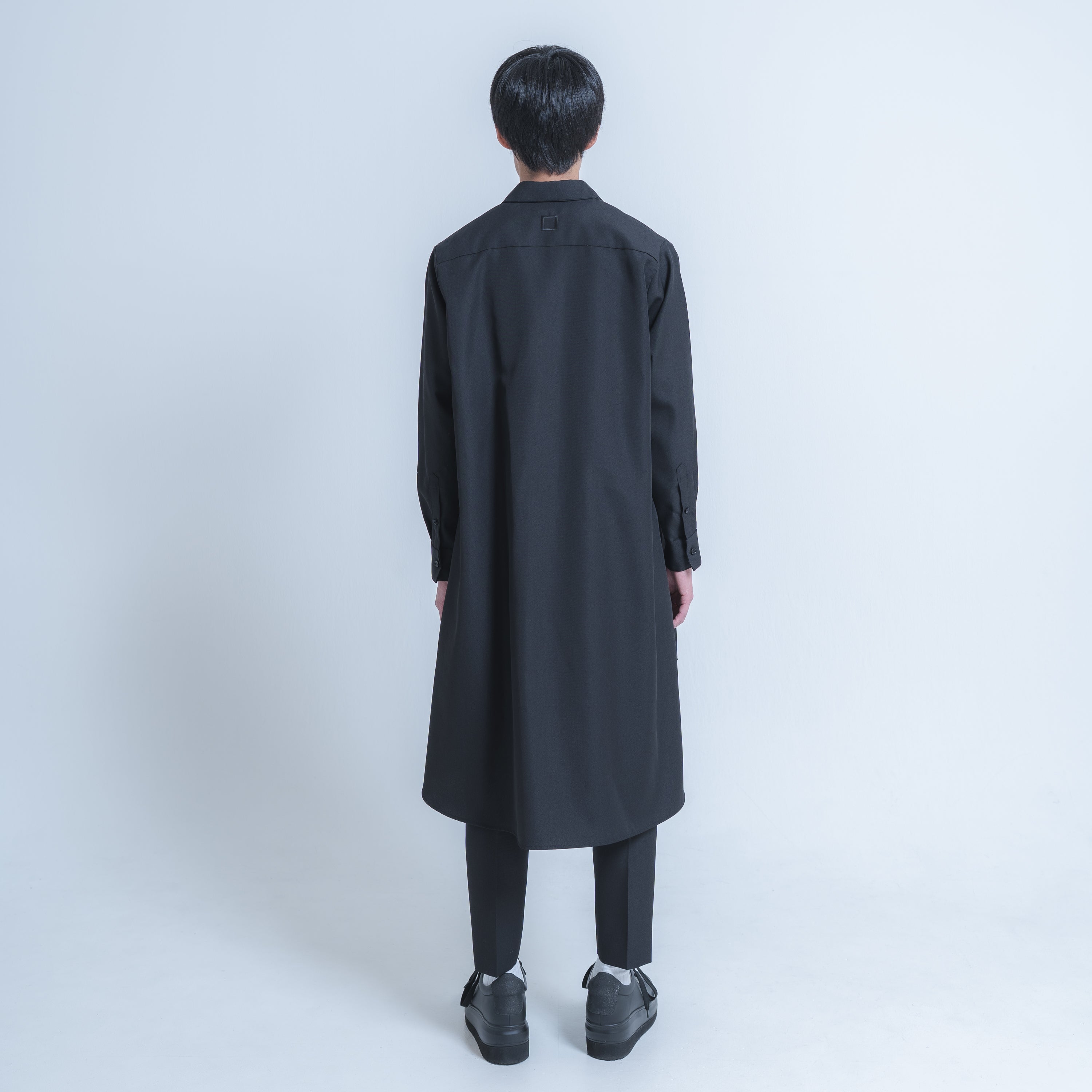 LONG SHIRTS (WOOL MIX) BLACK
