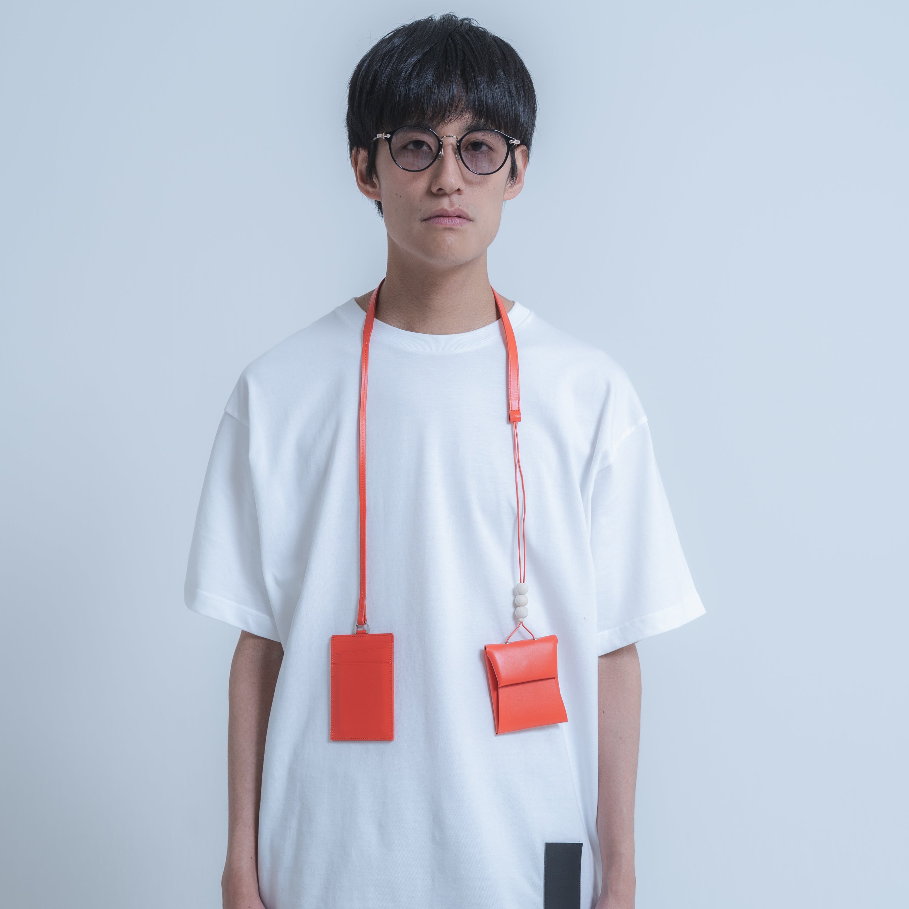 【UNKNOWN PRODUCTS x SISE】 COLLABORATION SMALL LEATHER GOODS (ORANGE/ORANGE)【オンライン限定カラー】