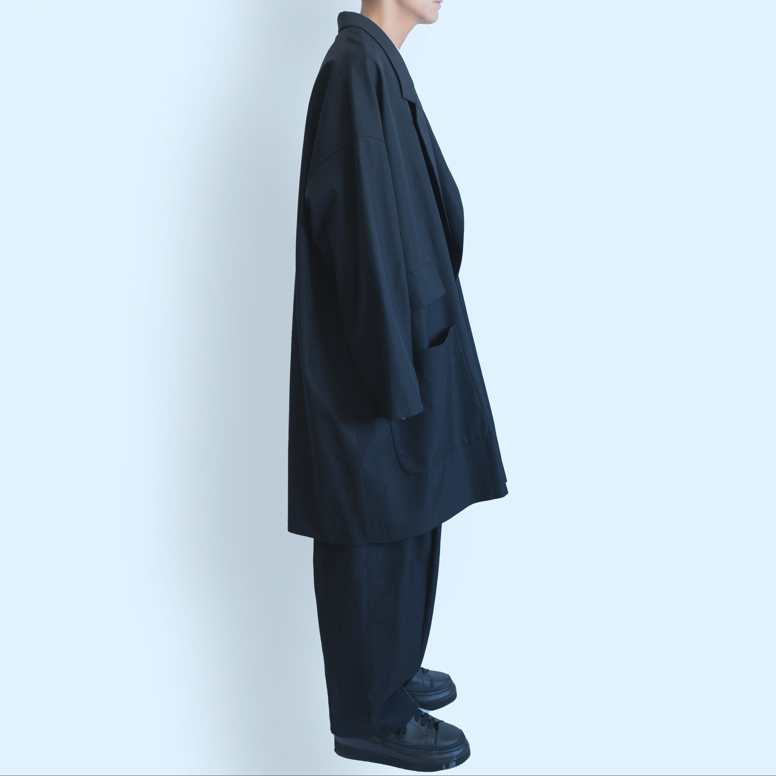 26SS OVER LONG JACKET (BLACK)