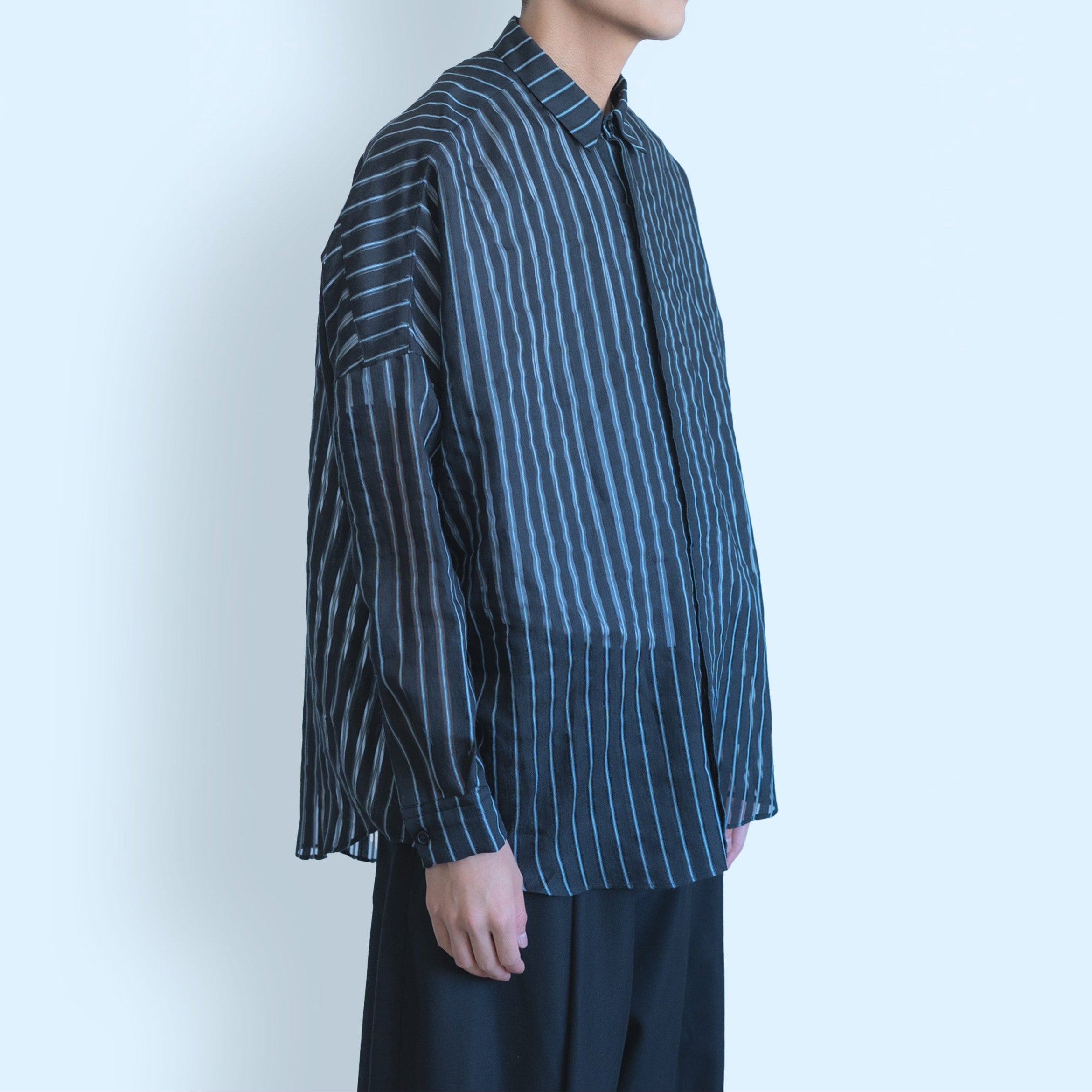 26SS BALLOON SHIRTS (BLACK/BLUE)