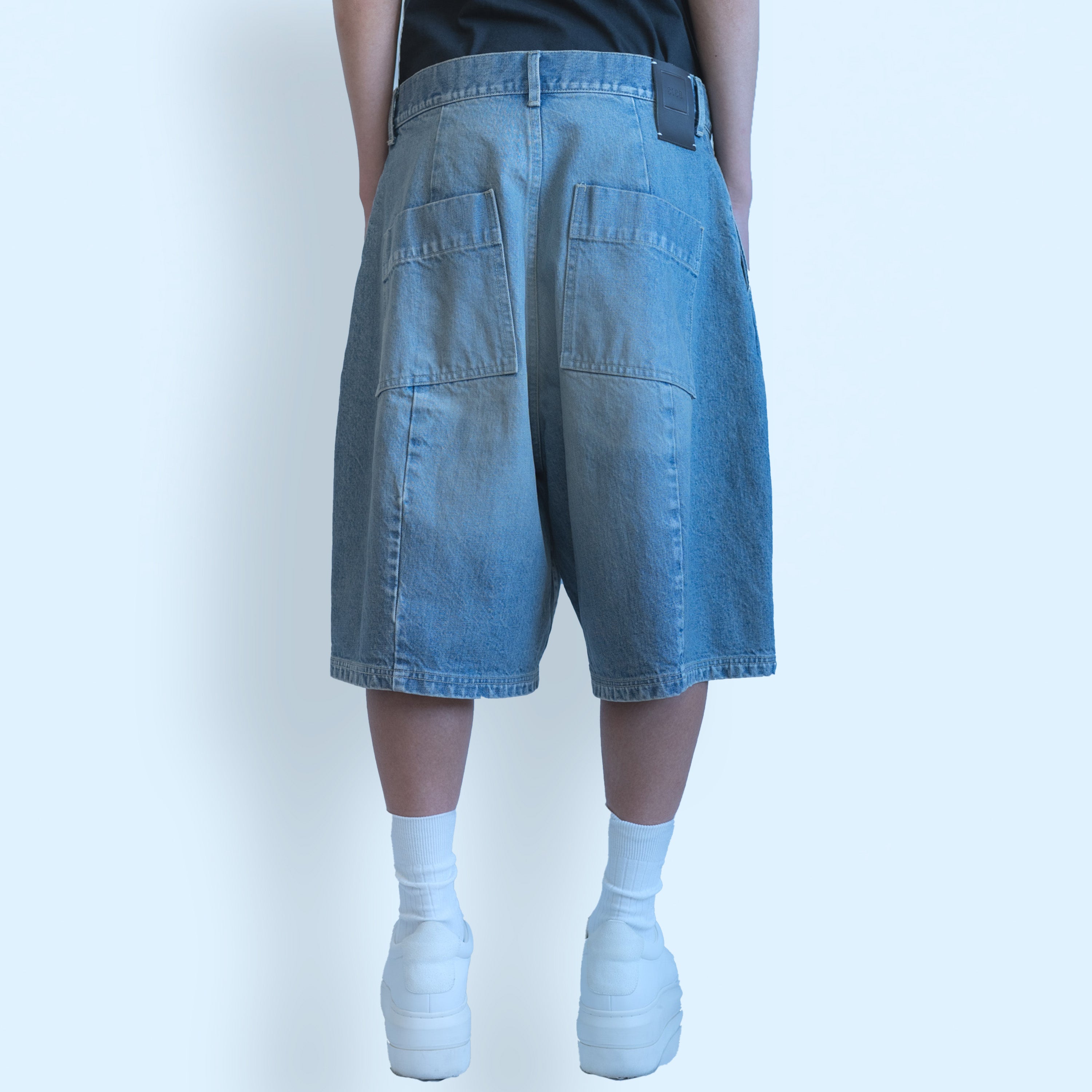 26SS DENIM BARREL HARF PANTS (DENIM)