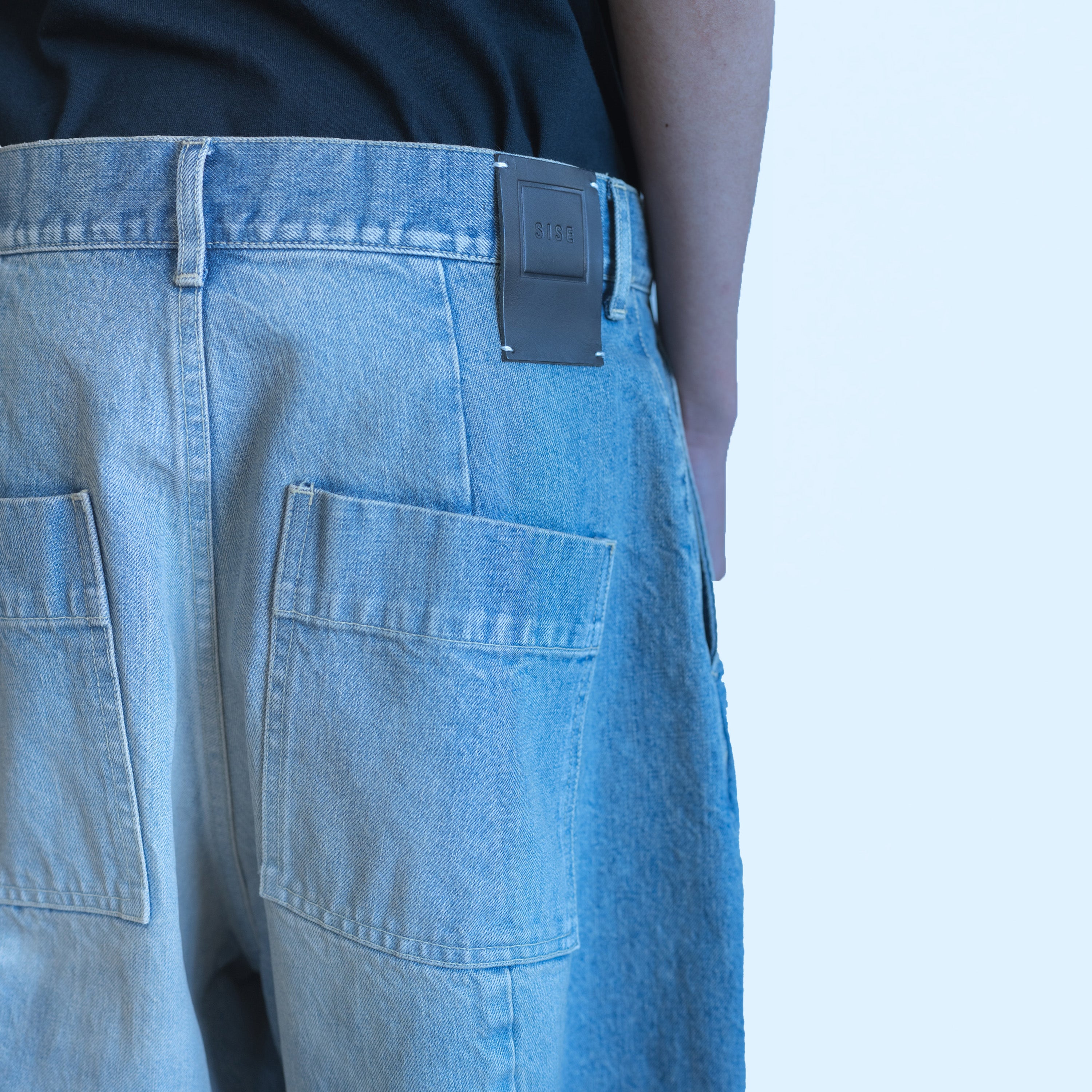 26SS DENIM BARREL HARF PANTS (DENIM)