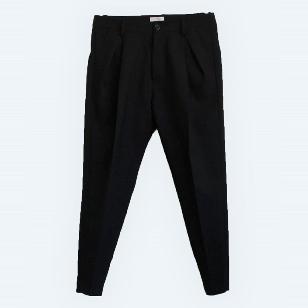 24SS HARDWOOL_BASIC PANTS (black)