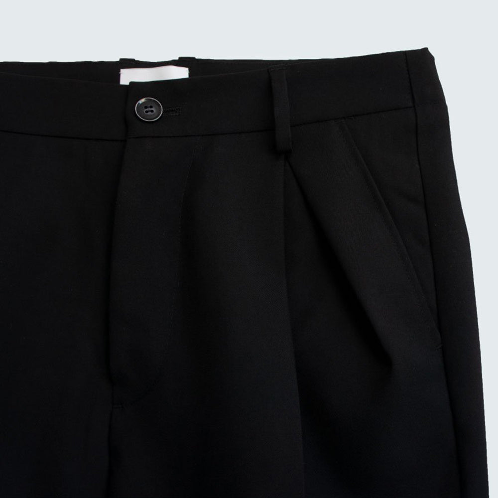 24SS HARDWOOL_BASIC PANTS (black)