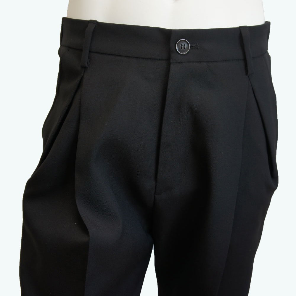 24SS HARDWOOL_BASIC PANTS (black)