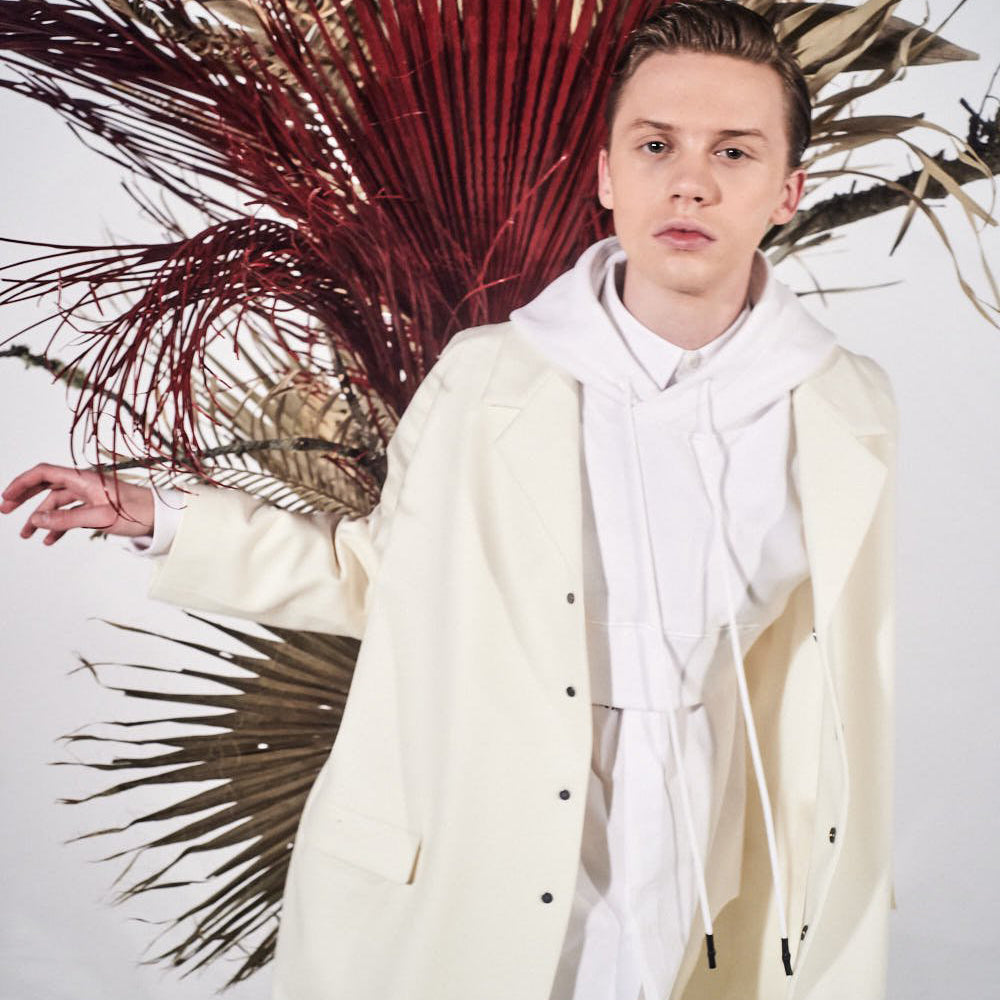 21AW SHORT HOODIE (white)