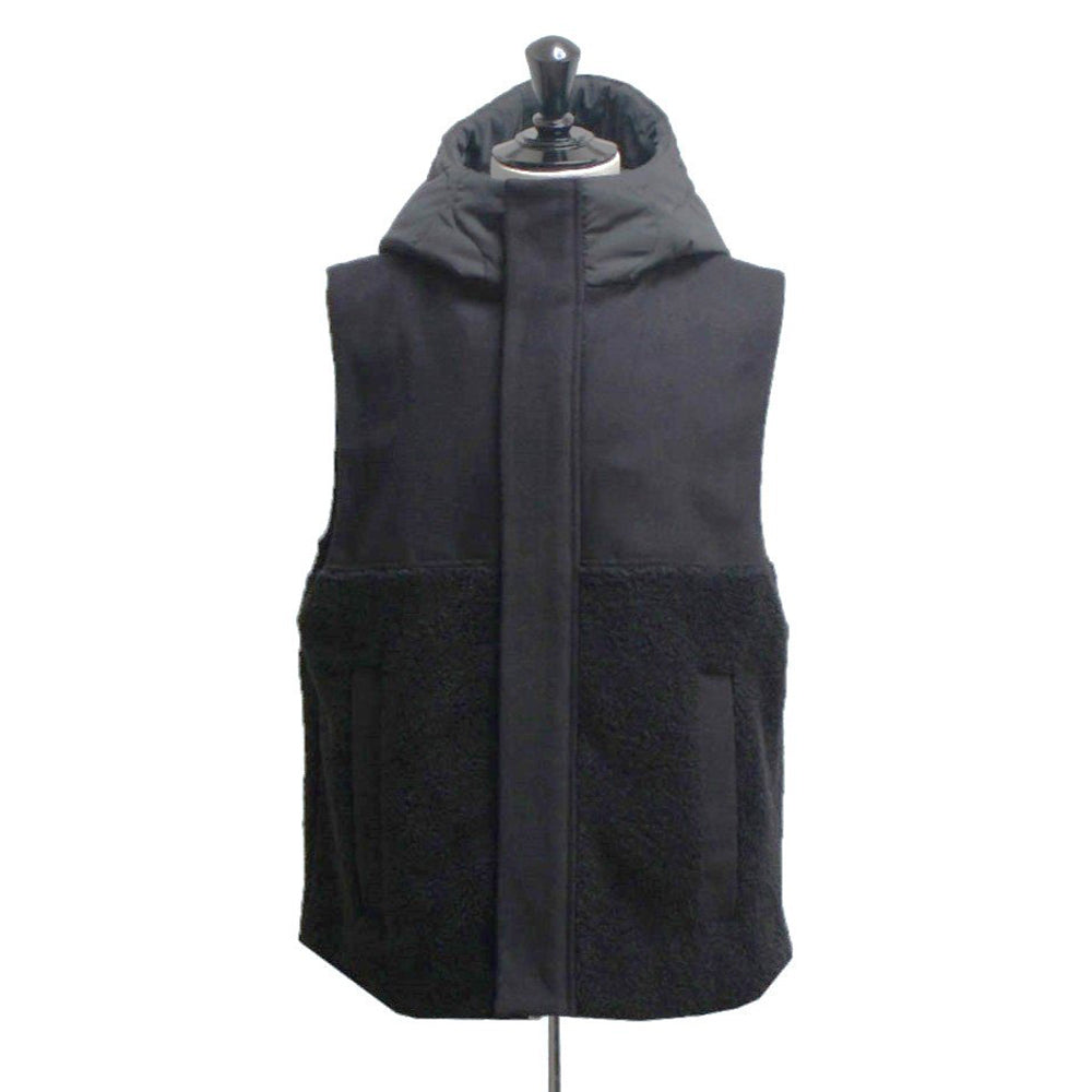 22AW HOODIE VEST (black)