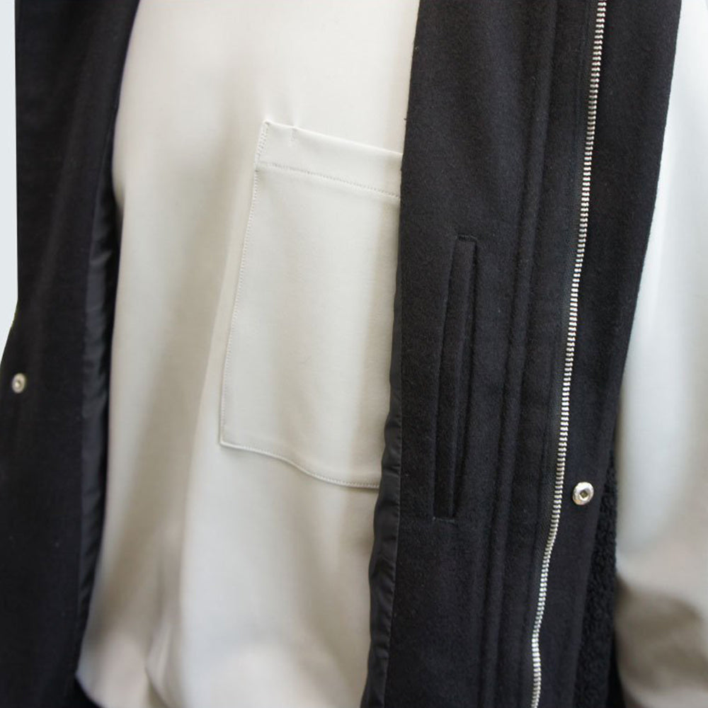 22AW HOODIE VEST (black)