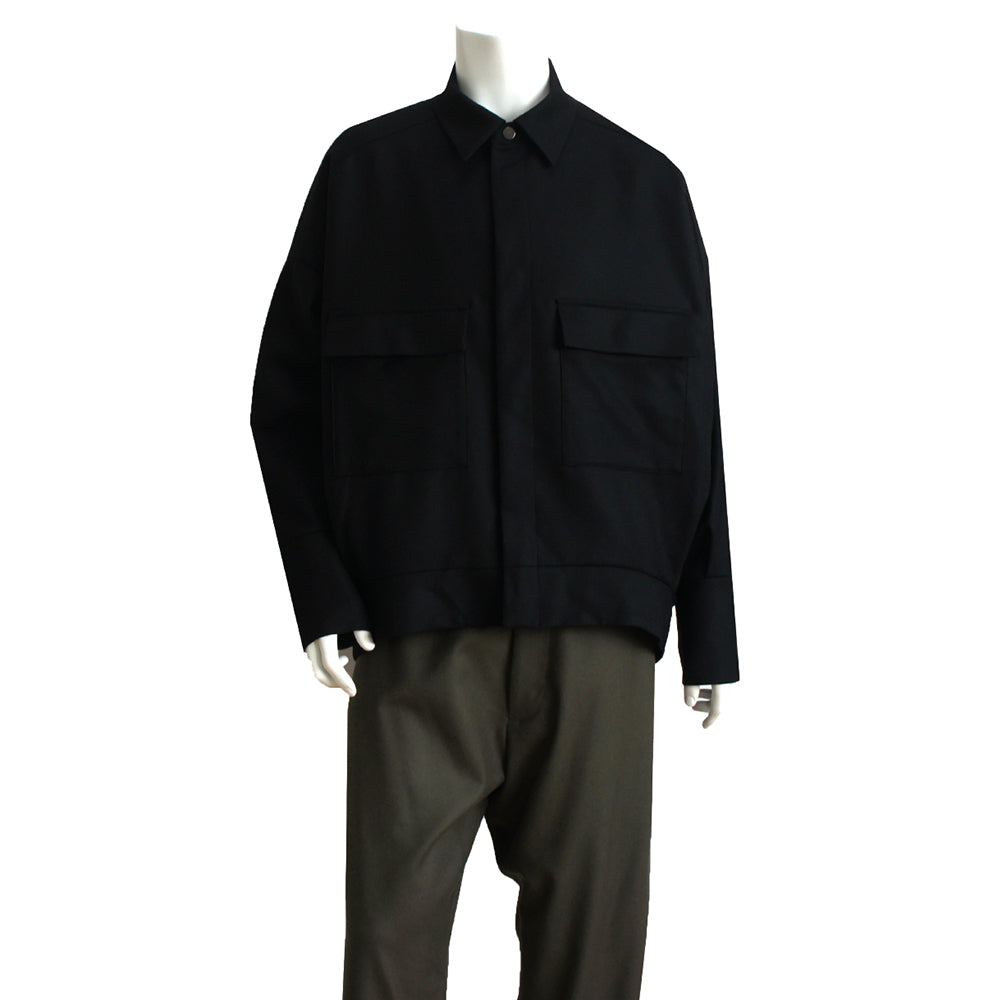 22AW WOOL BALLOON COACHES JACKET (black)