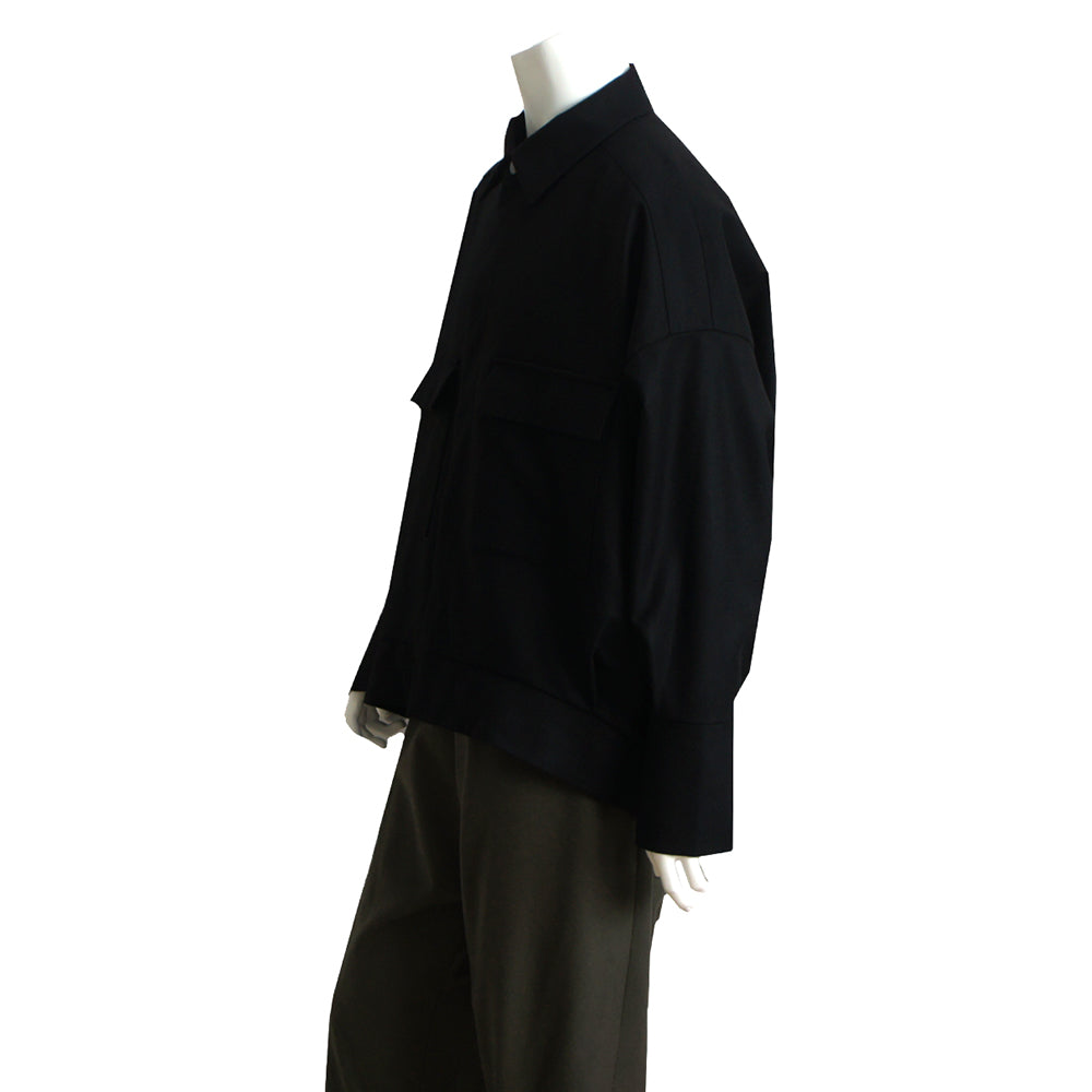 22AW WOOL BALLOON COACHES JACKET (black)