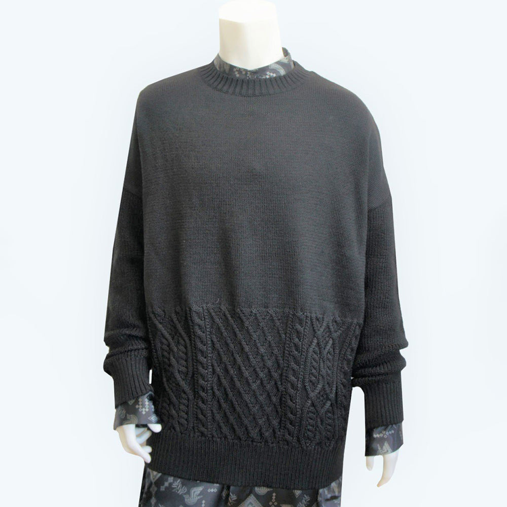 22AW CREW KNIT (black)