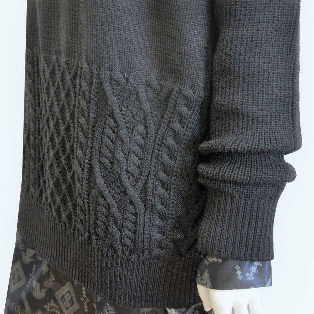 22AW CREW KNIT (black)