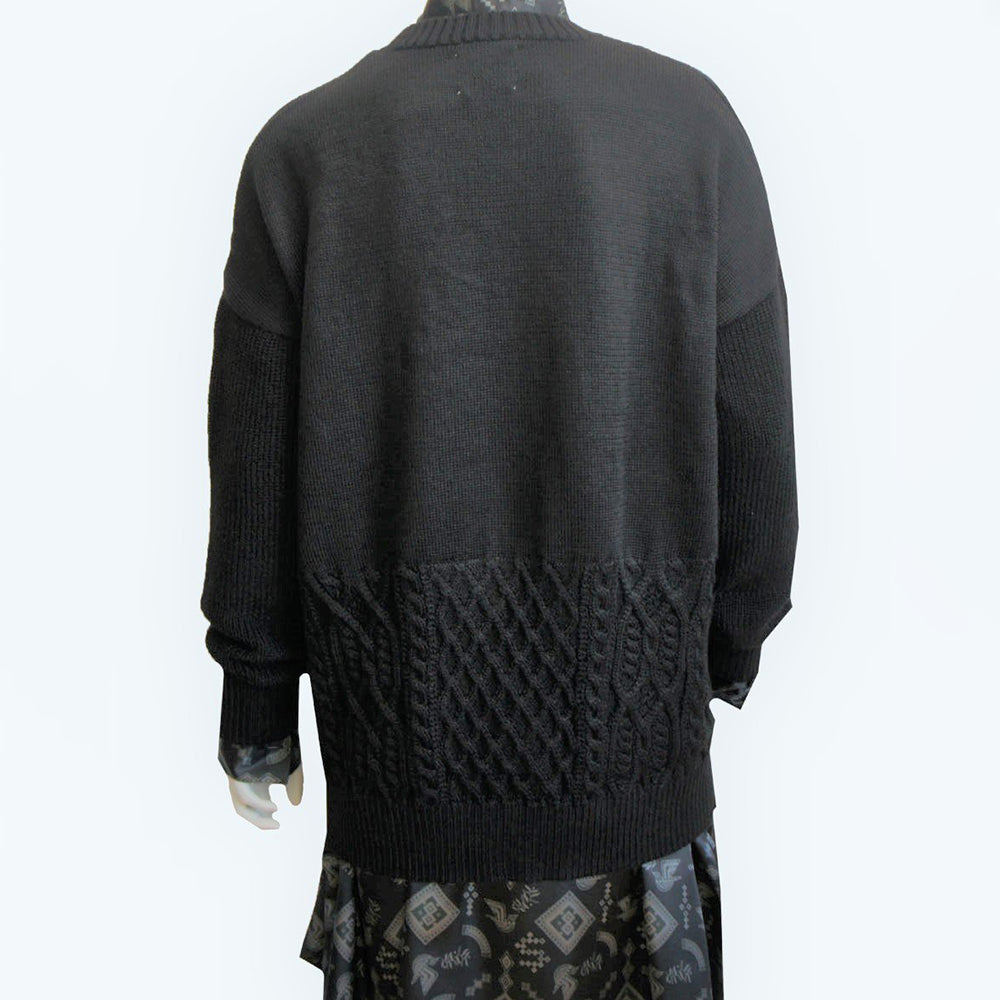 22AW CREW KNIT (black)