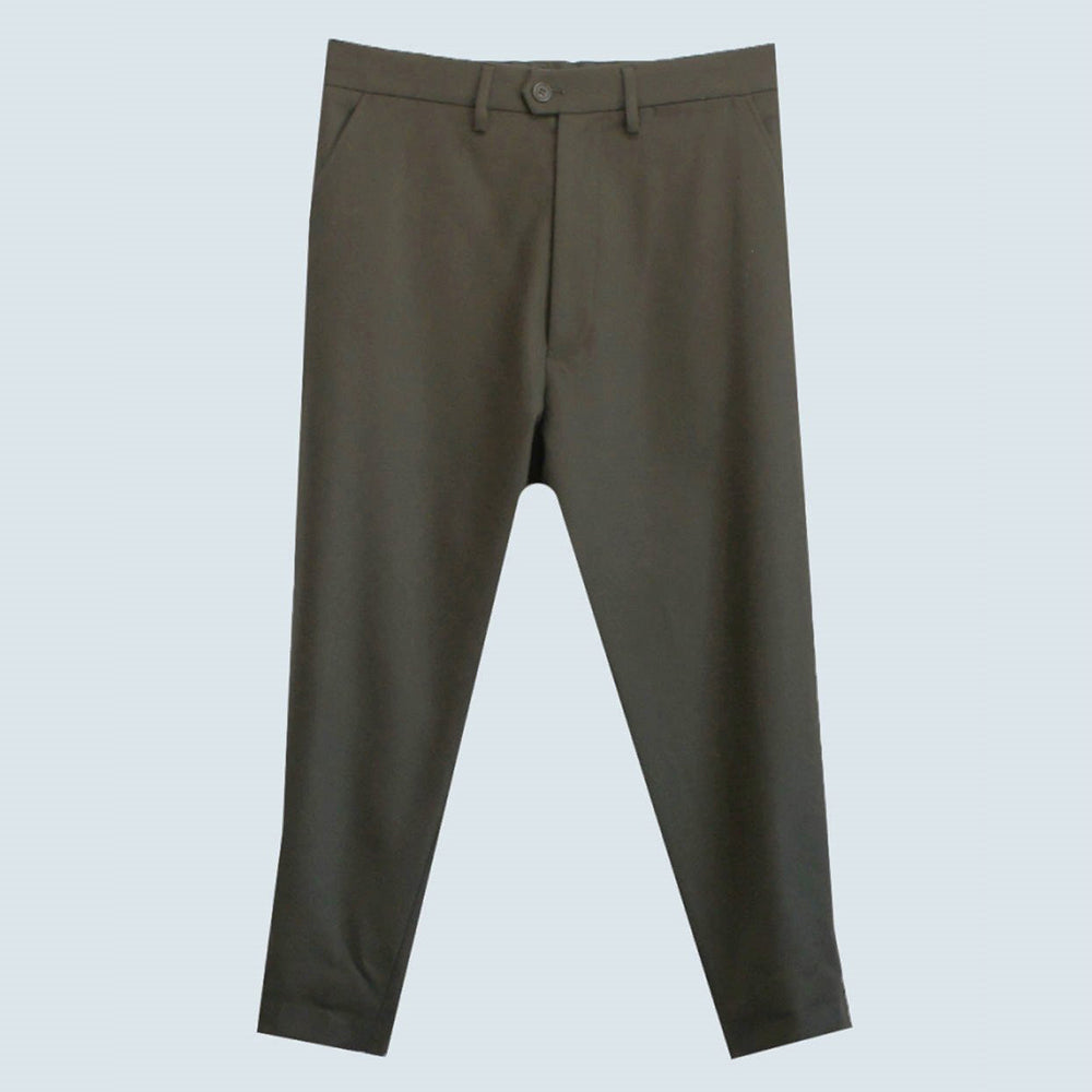 22AW WOOL WIDE TAPERED PANTS (KHAKI)