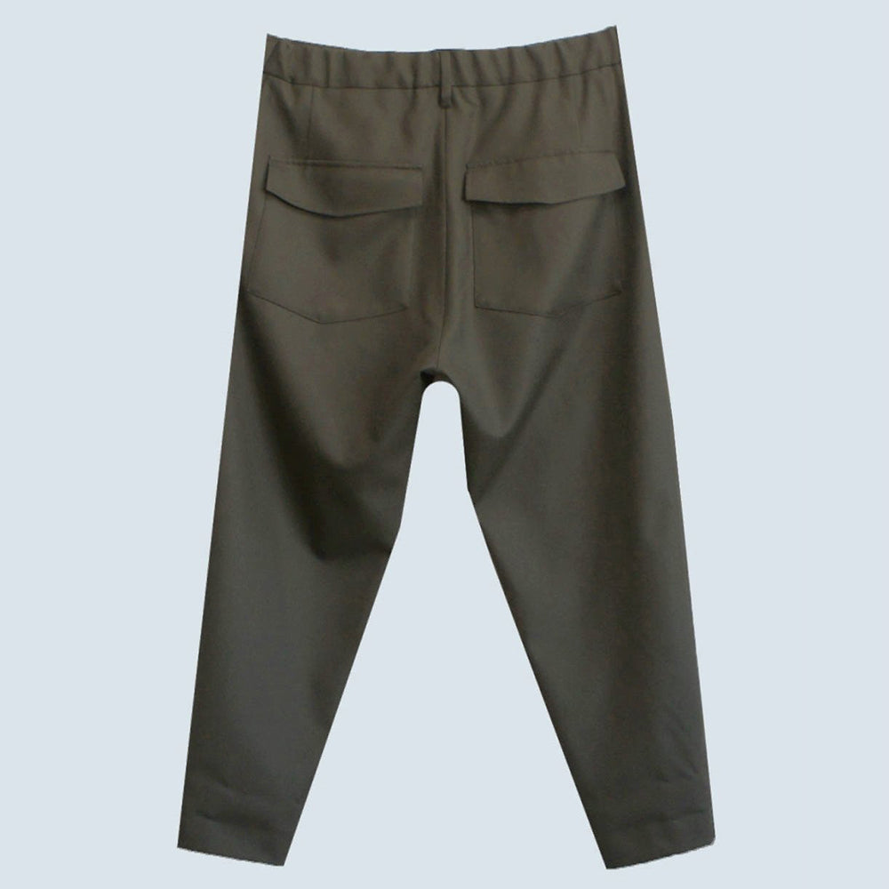 22AW WOOL WIDE TAPERED PANTS (KHAKI)