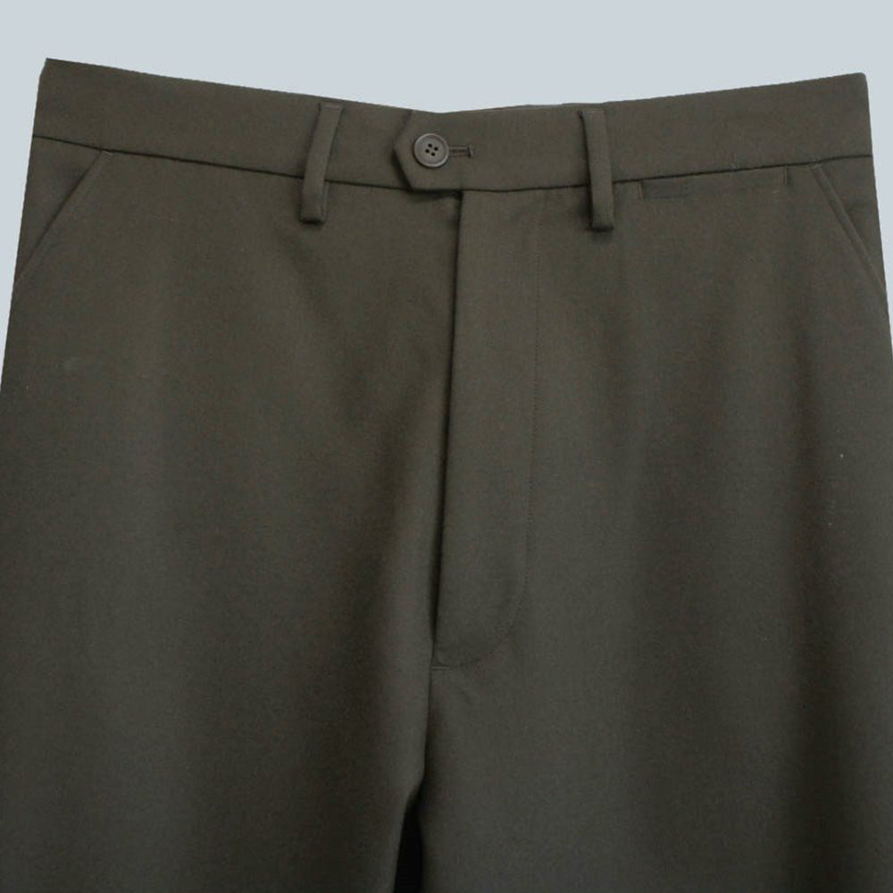 22AW WOOL WIDE TAPERED PANTS (KHAKI)