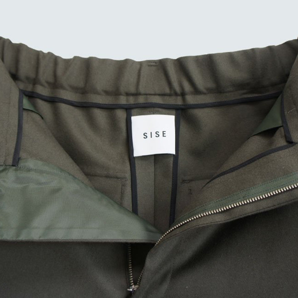 22AW WOOL WIDE TAPERED PANTS (KHAKI)